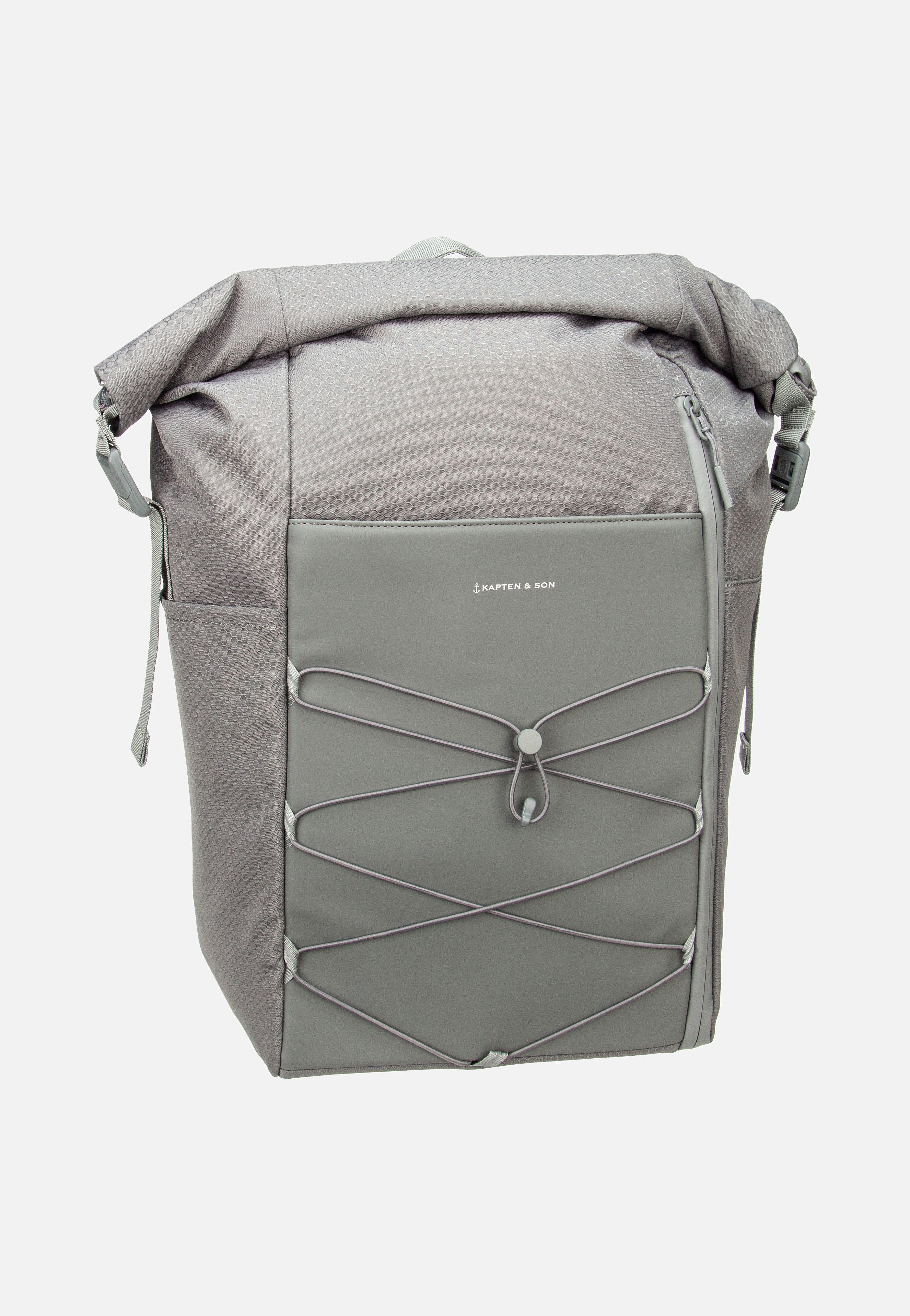 Kapten & Son Yoho Stone Grey Rolltop Rucksack