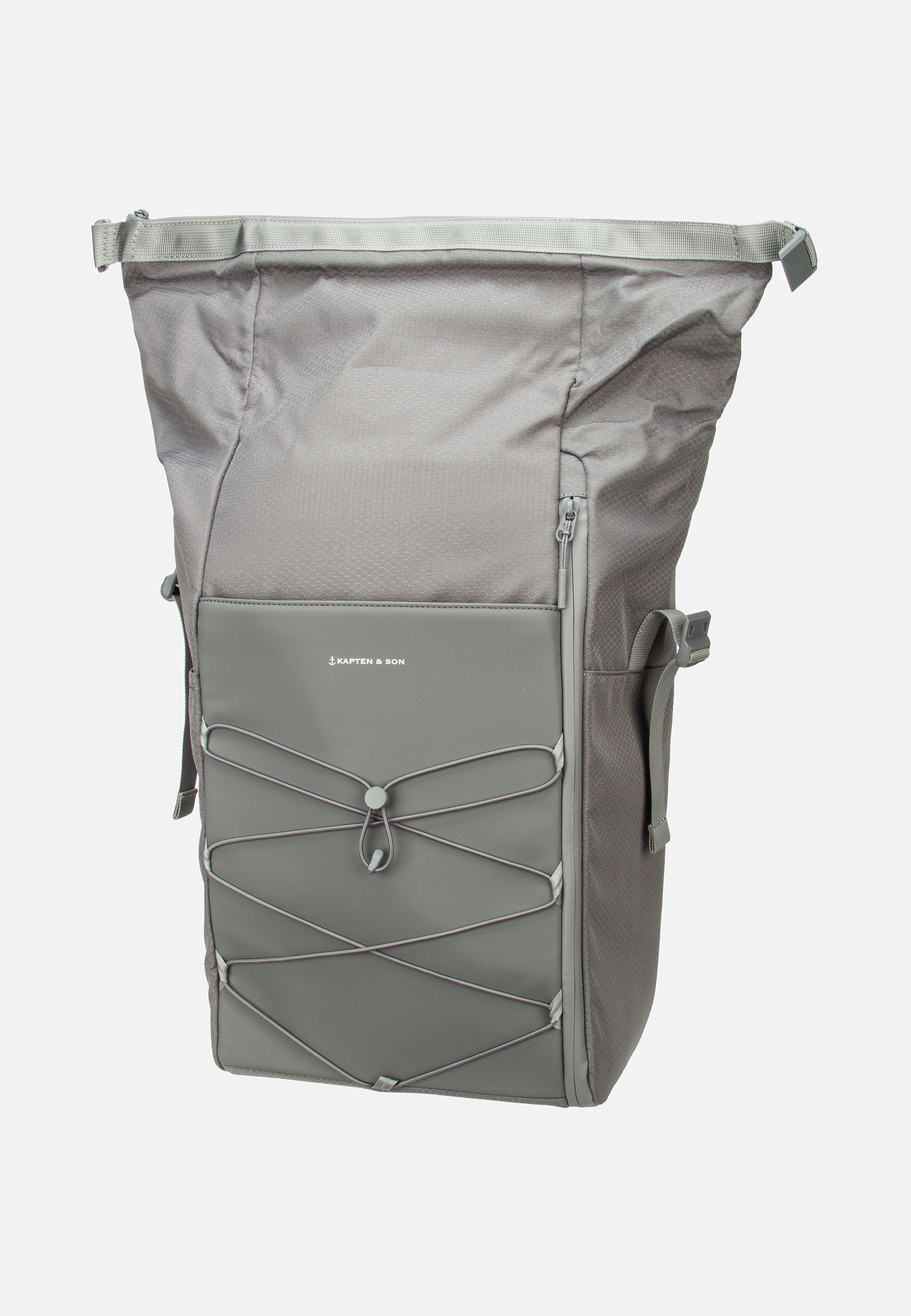 Kapten & Son Yoho Stone Grey Rolltop Rucksack