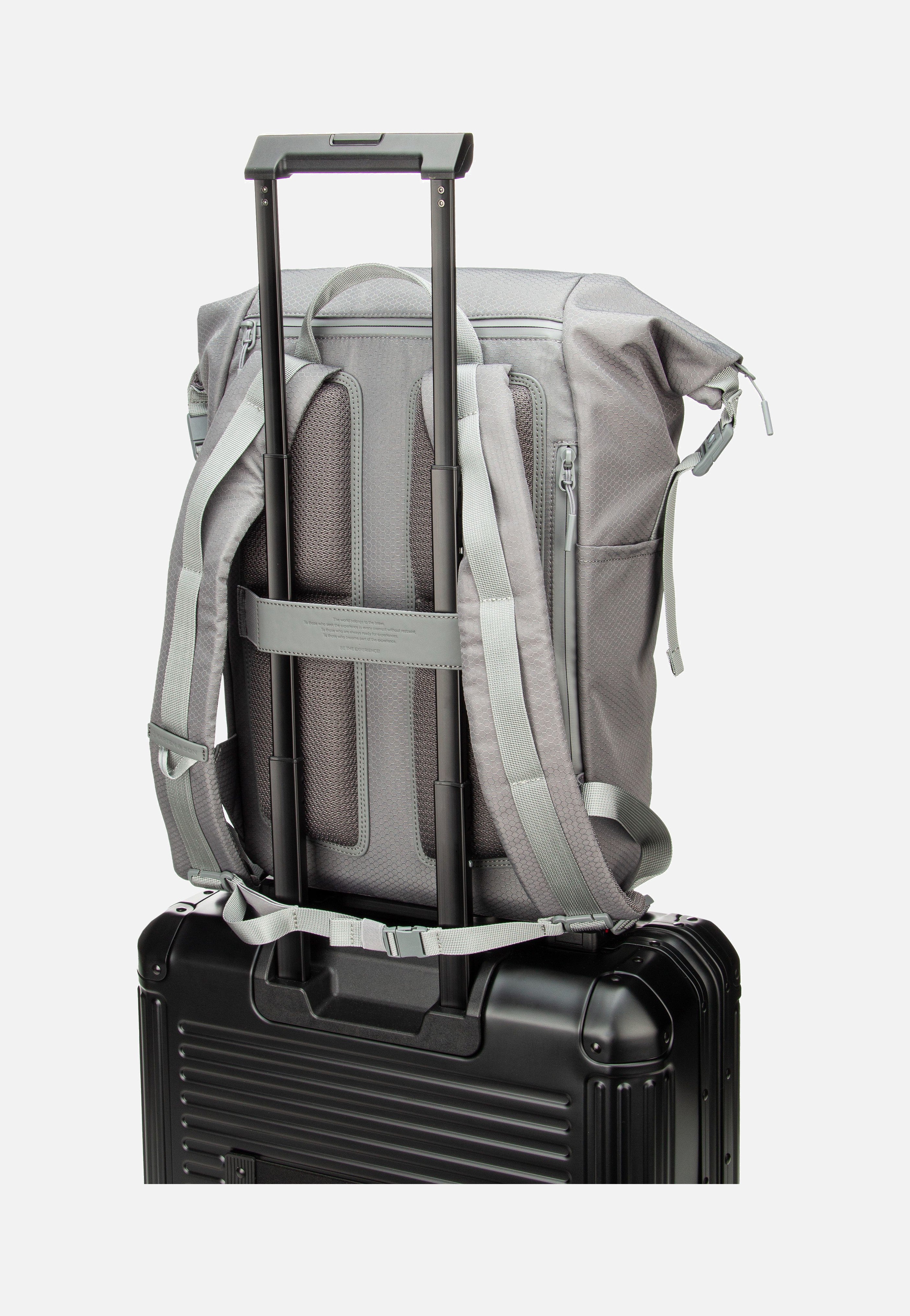 Kapten & Son Yoho Stone Grey Rolltop Rucksack