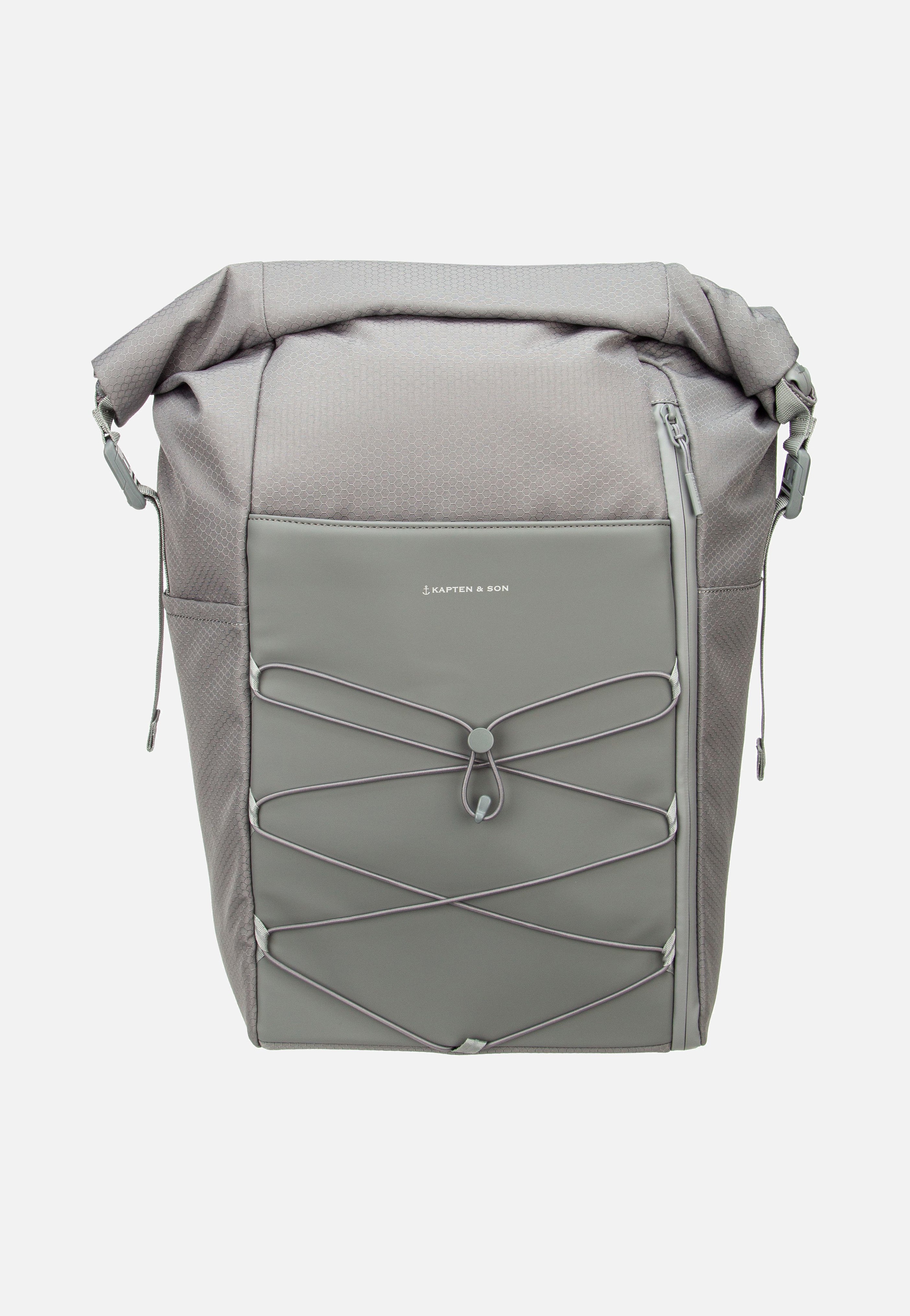 Kapten & Son Yoho Stone Grey Rolltop Rucksack
