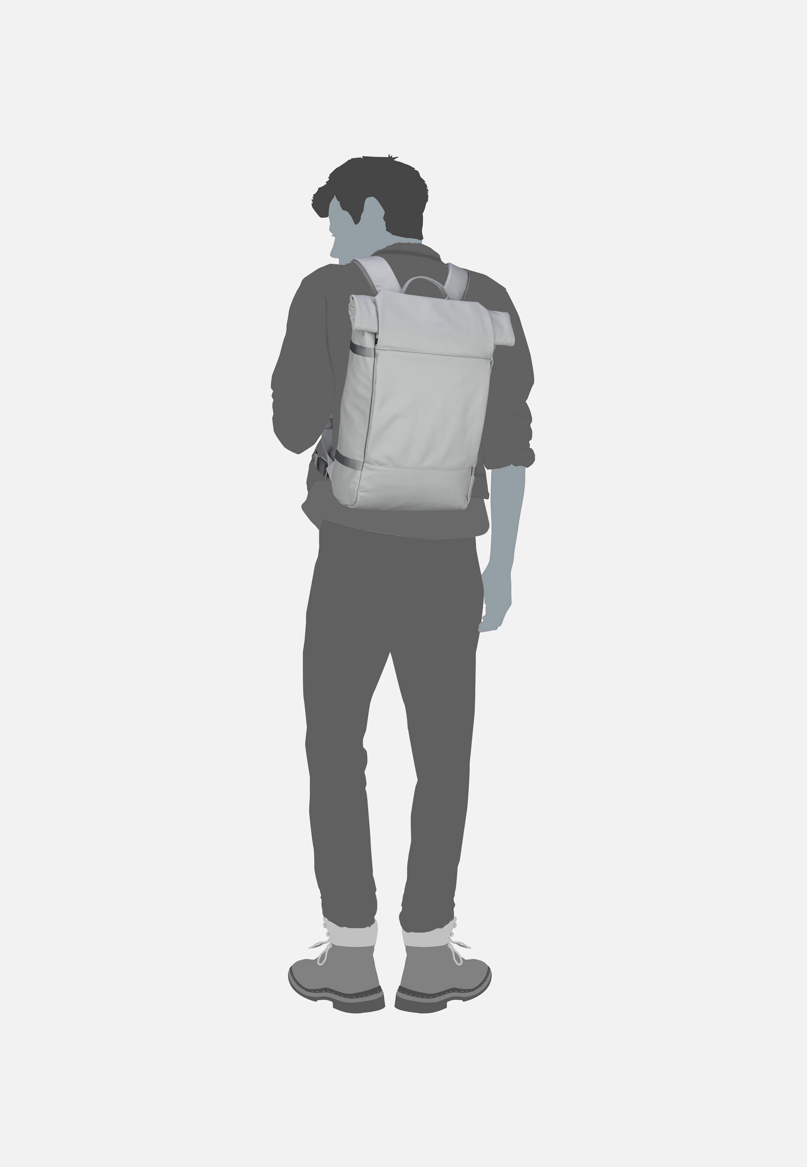 zwei - Aqua AQR350 Ice - Rolltop Backpack | Neutral-Image