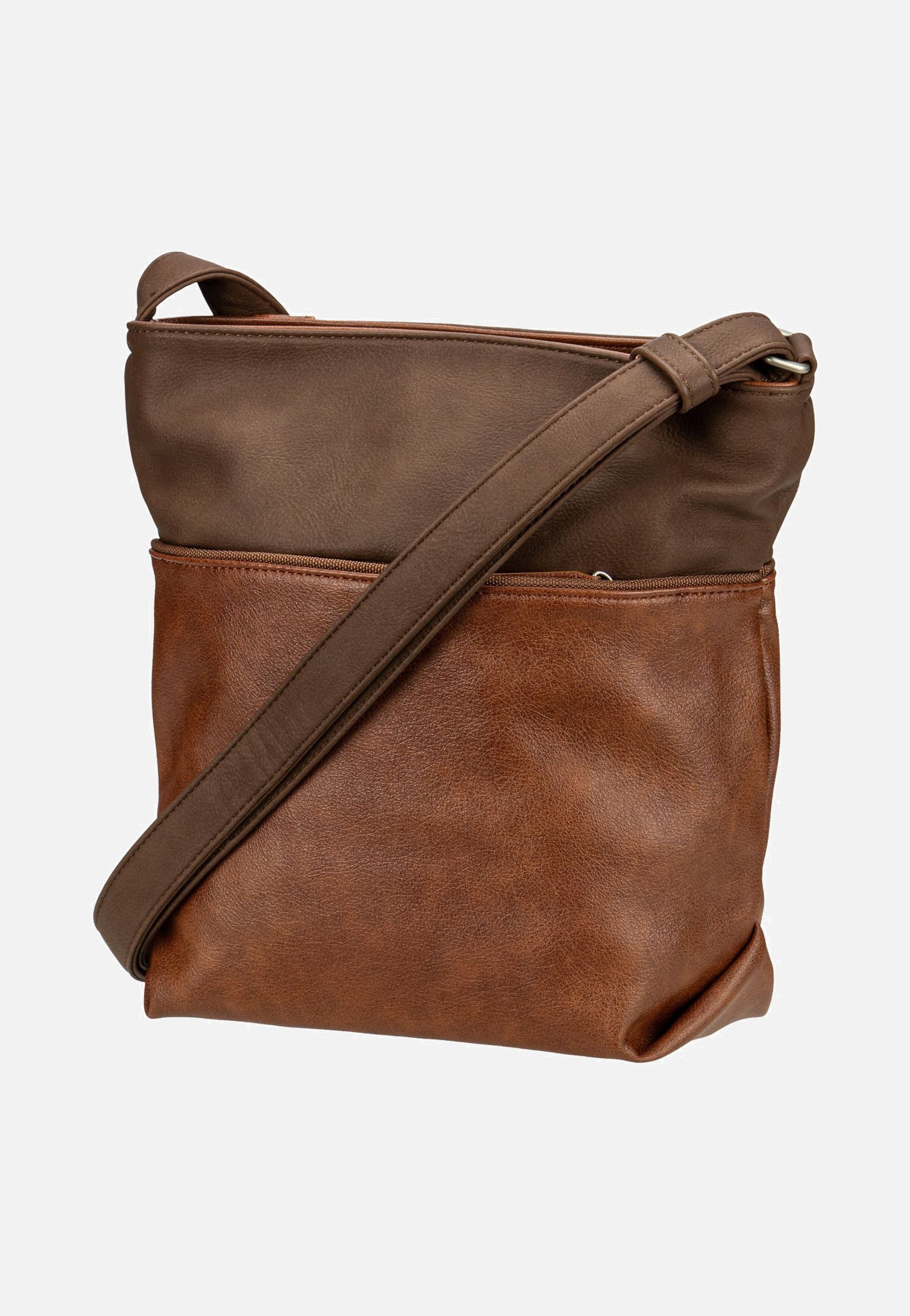 zwei Jana J10 Cognac Beuteltasche