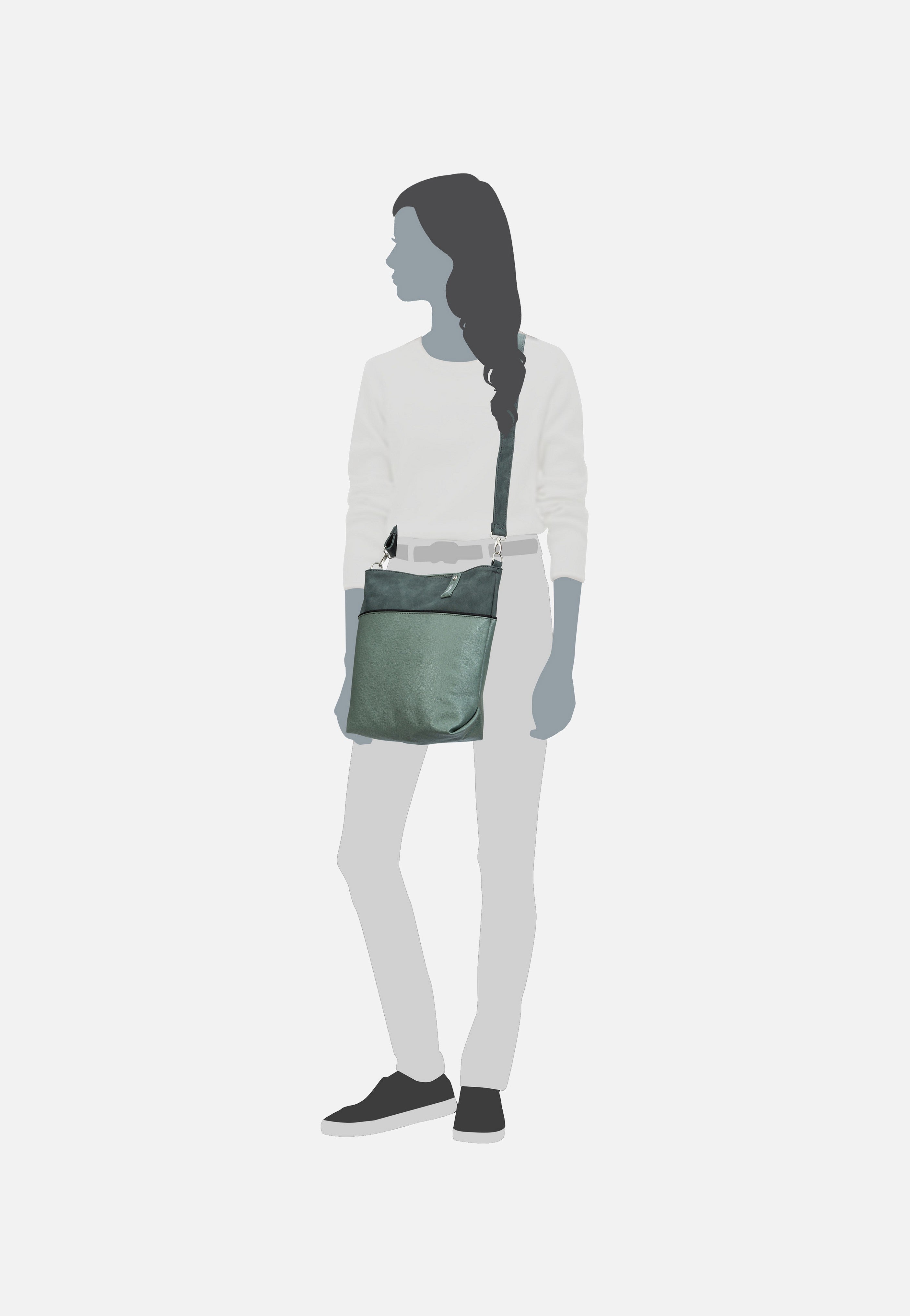 zwei - Jana J12 Eucalyptus - Pouch Bag | Women-Image