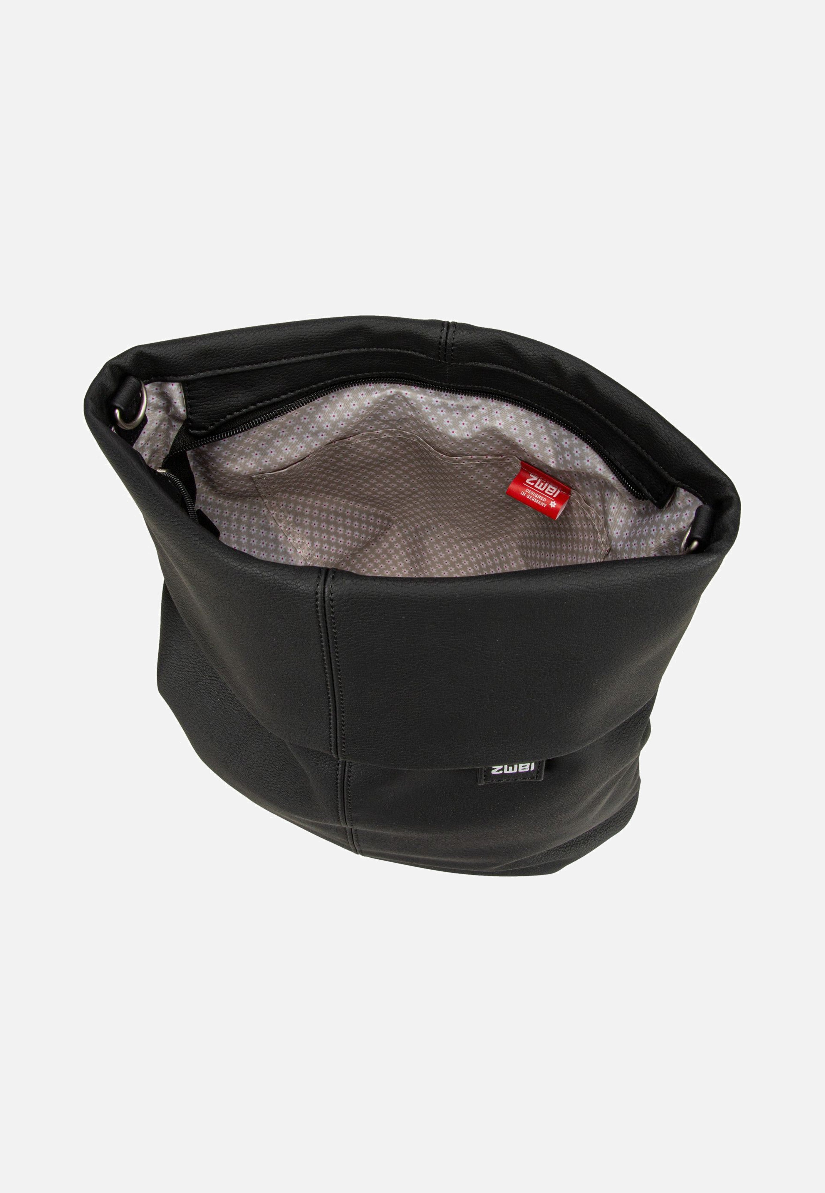 zwei - Mademoiselle M12 Nubuk/Black - Hobo Bag | Women-Image