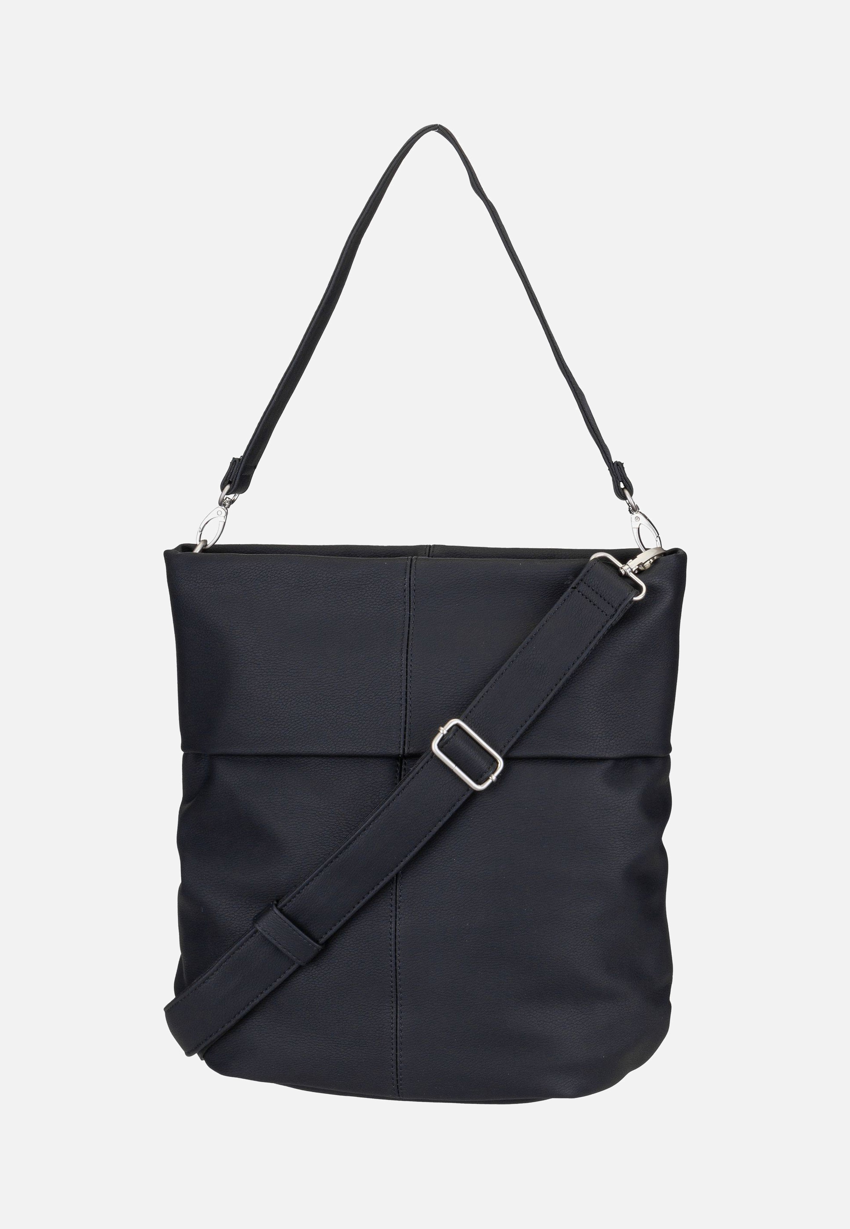 zwei - Mademoiselle M140 Nubuk/Black - Hobo Bag | Women-Image