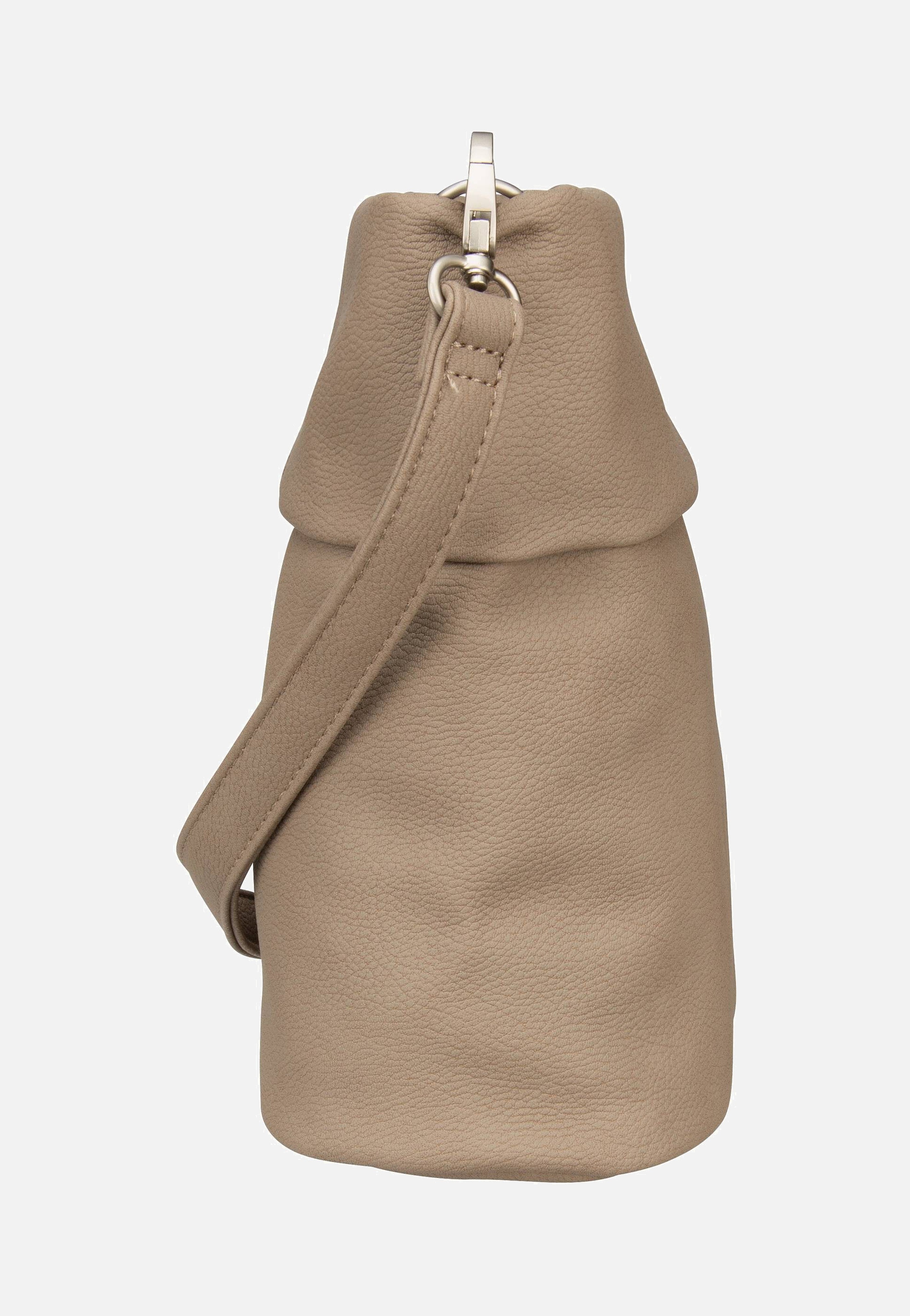 zwei Mademoiselle M8 Nubuk/Cappucino Beuteltasche