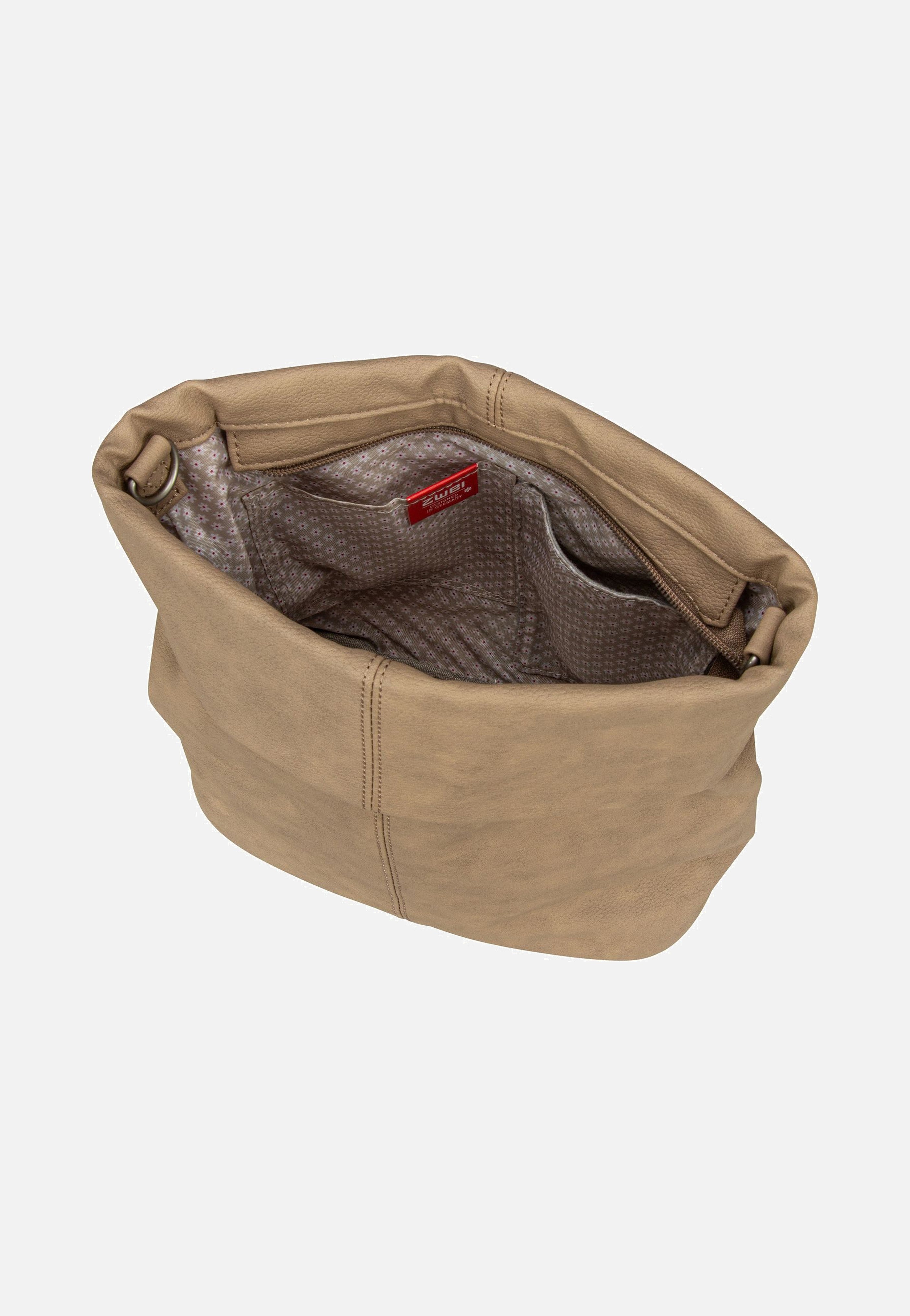 zwei Mademoiselle M8 Nubuk/Sand Beuteltasche