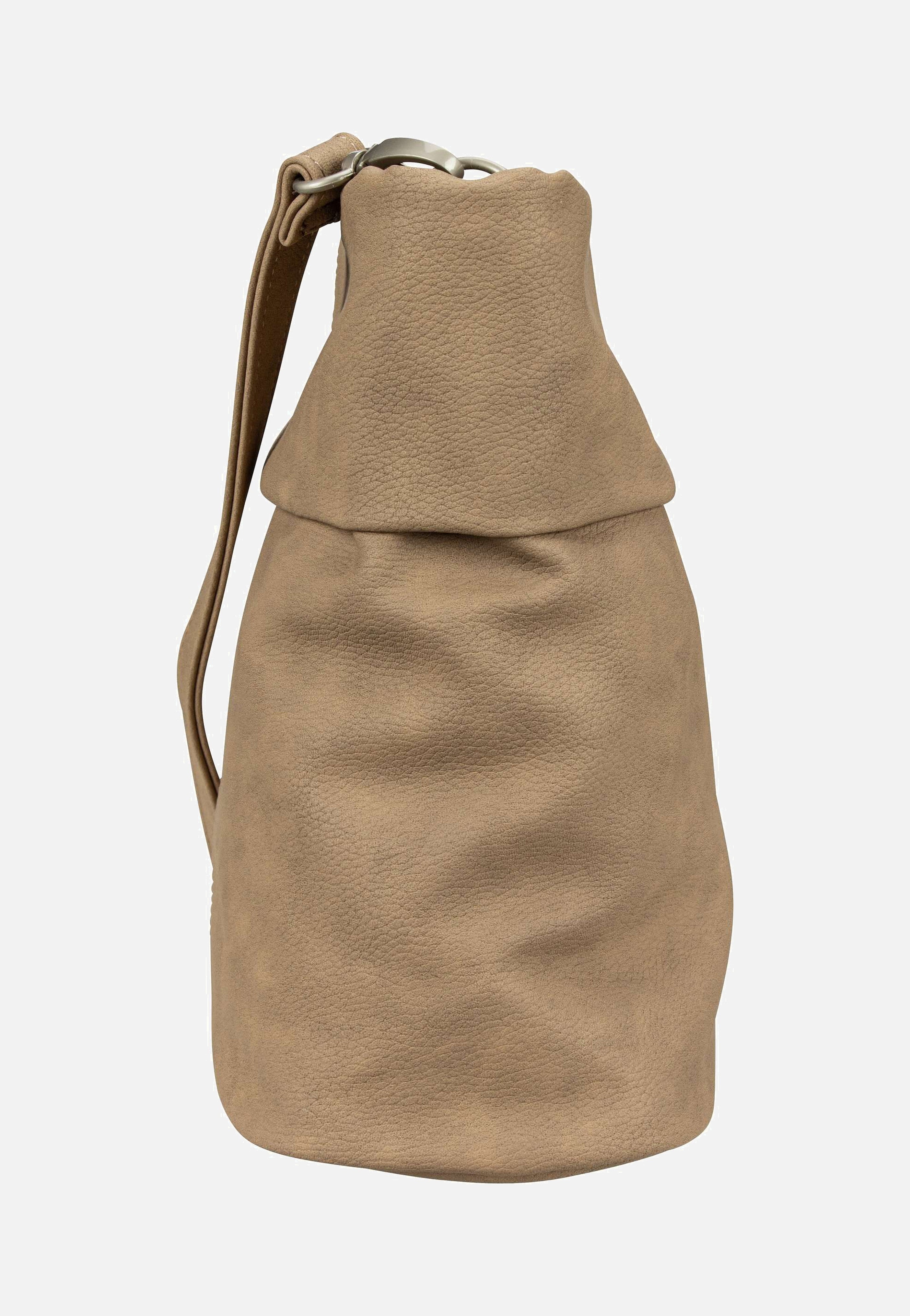 zwei Mademoiselle M8 Nubuk/Sand Beuteltasche