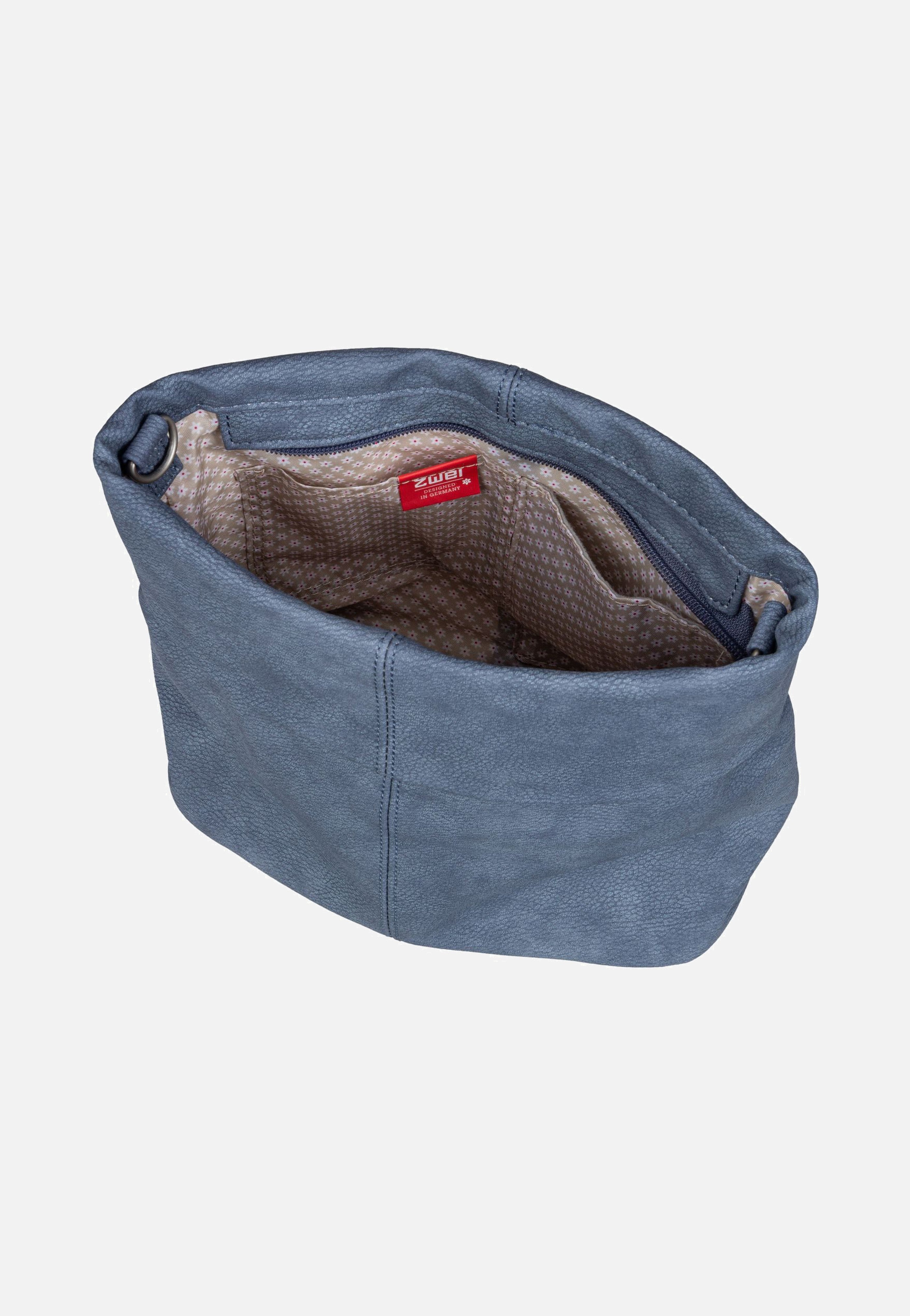 zwei Mademoiselle M8 Nubuk/Sky Beuteltasche