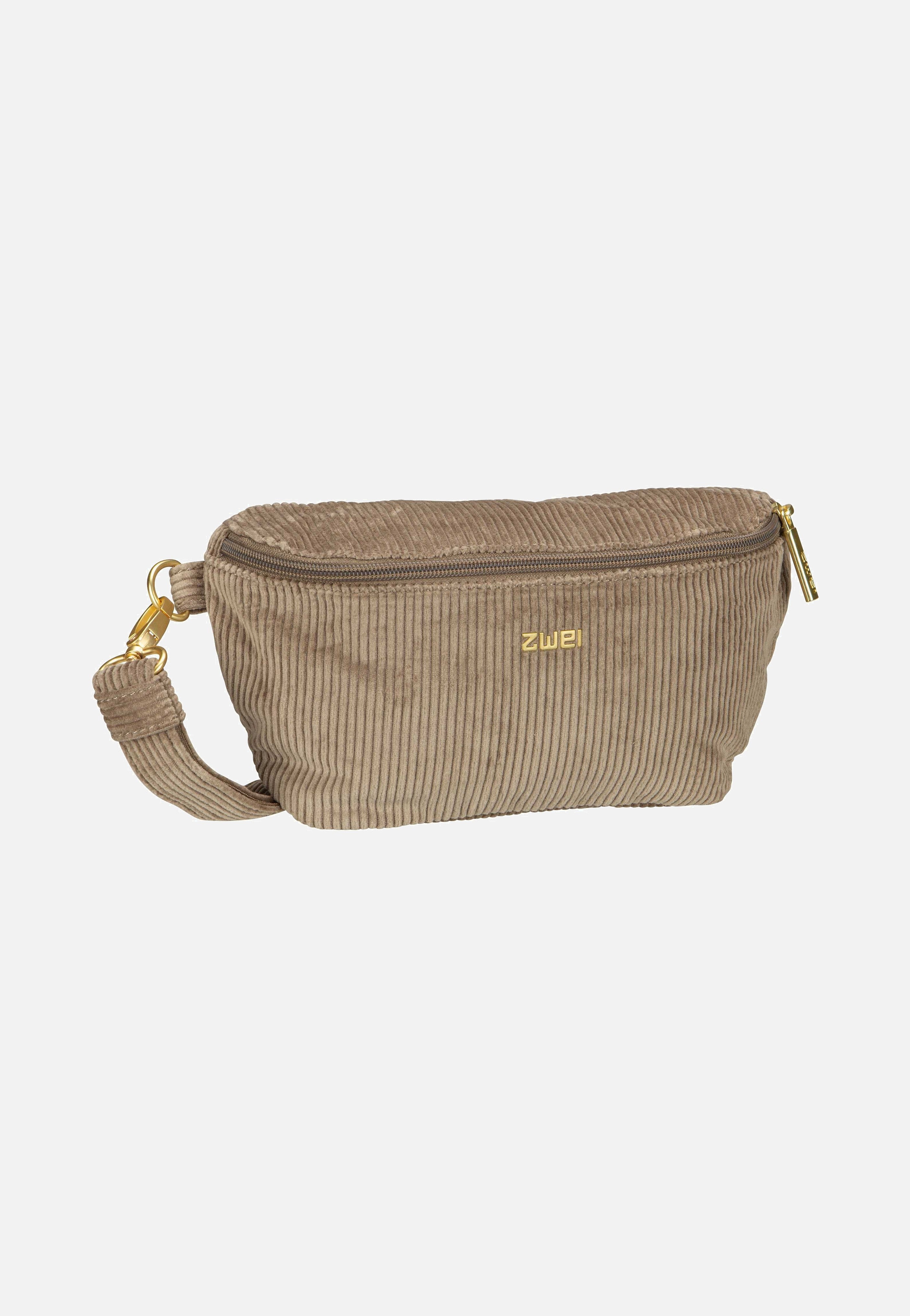 zwei Mademoiselle MH4 Cord/Mocca Bauchtasche