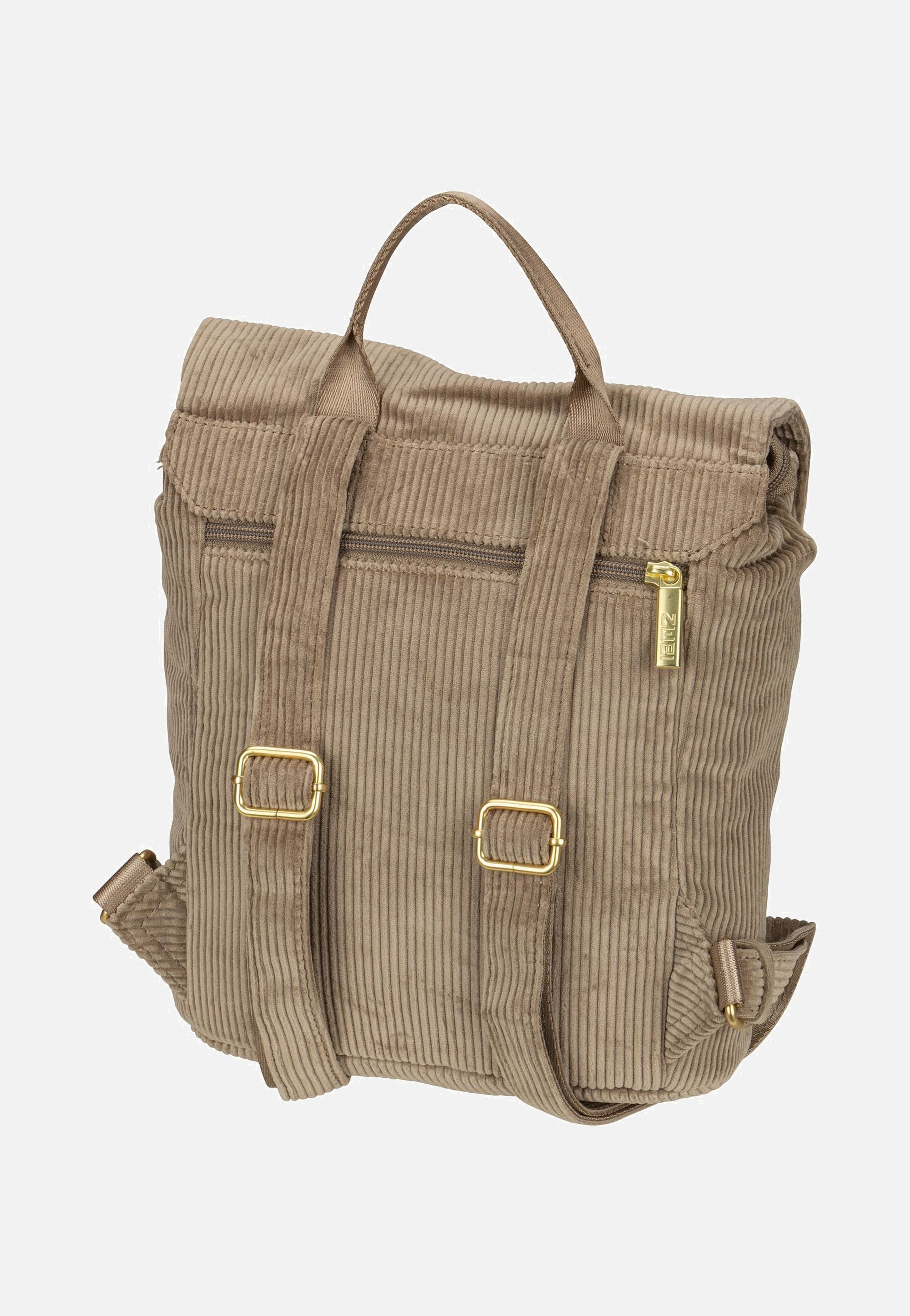 zwei Mademoiselle MR8 Cord/Mocca Rucksack