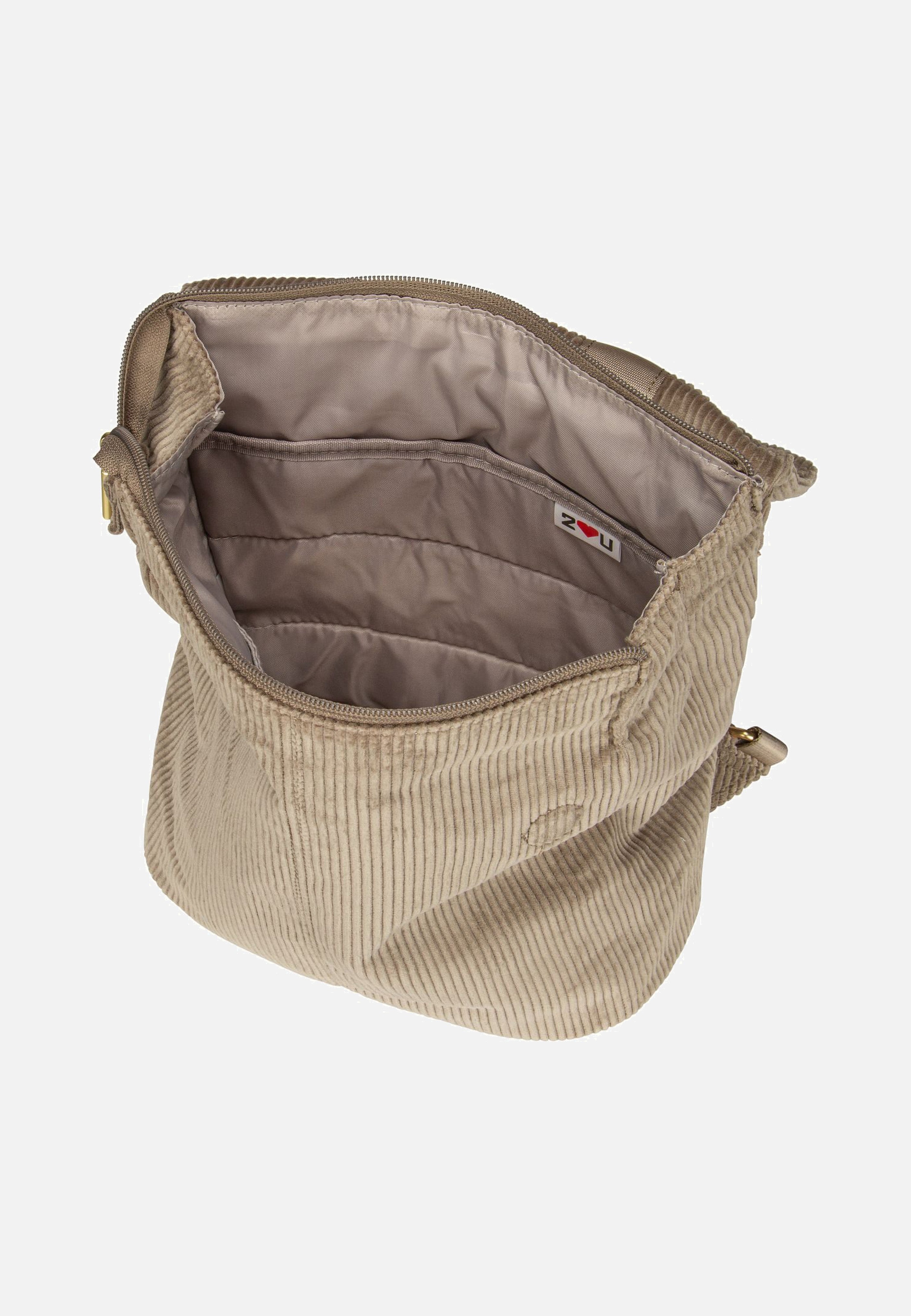 zwei Mademoiselle MR8 Cord/Mocca Rucksack