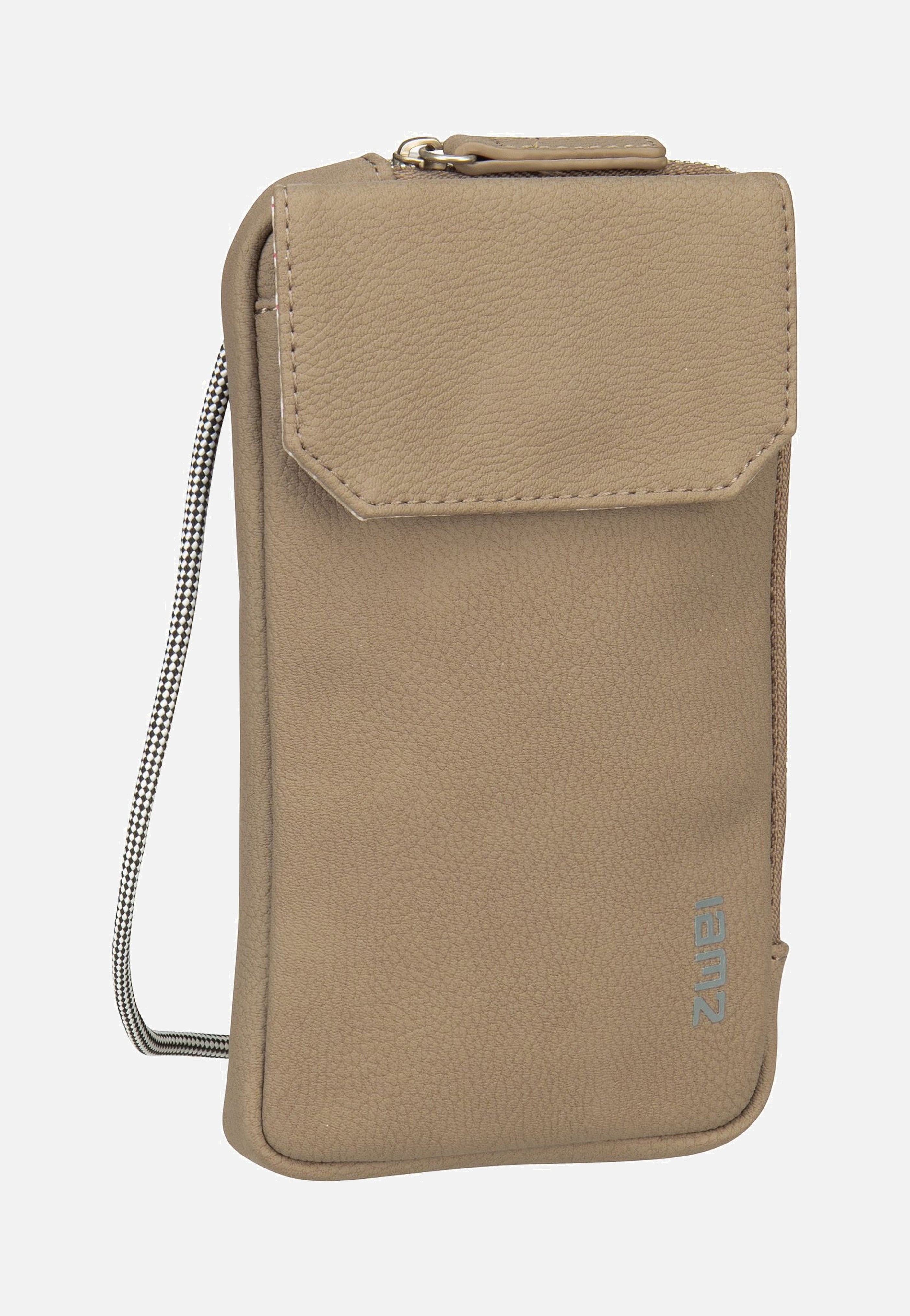zwei - Mademoiselle Phone Bag MP30 Nubuk/Cappucino - Phone Pouches | Women-Image