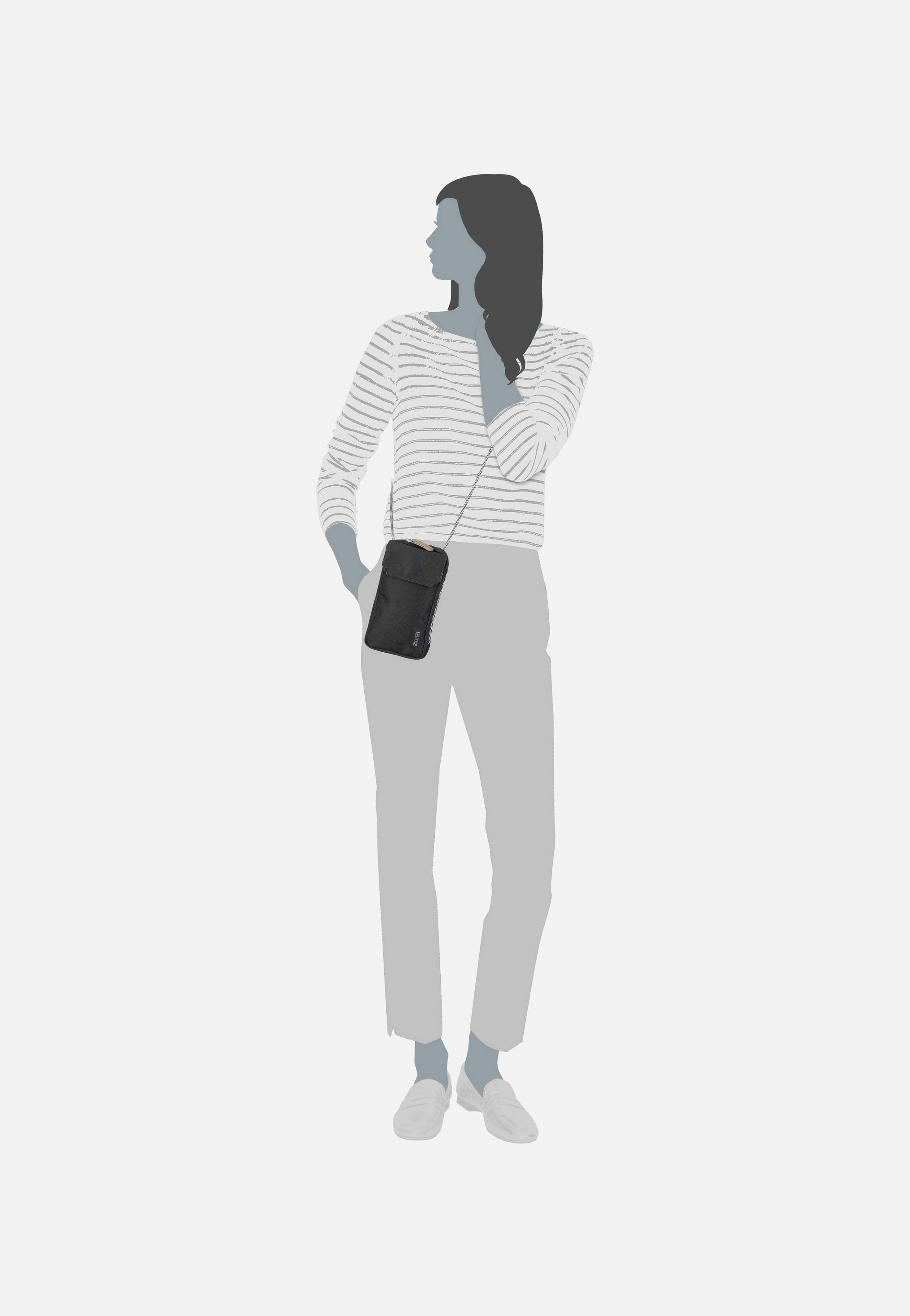 zwei - Olli Phone Bag OP30 Schwarz - Phone Pouches | Neutral-Image