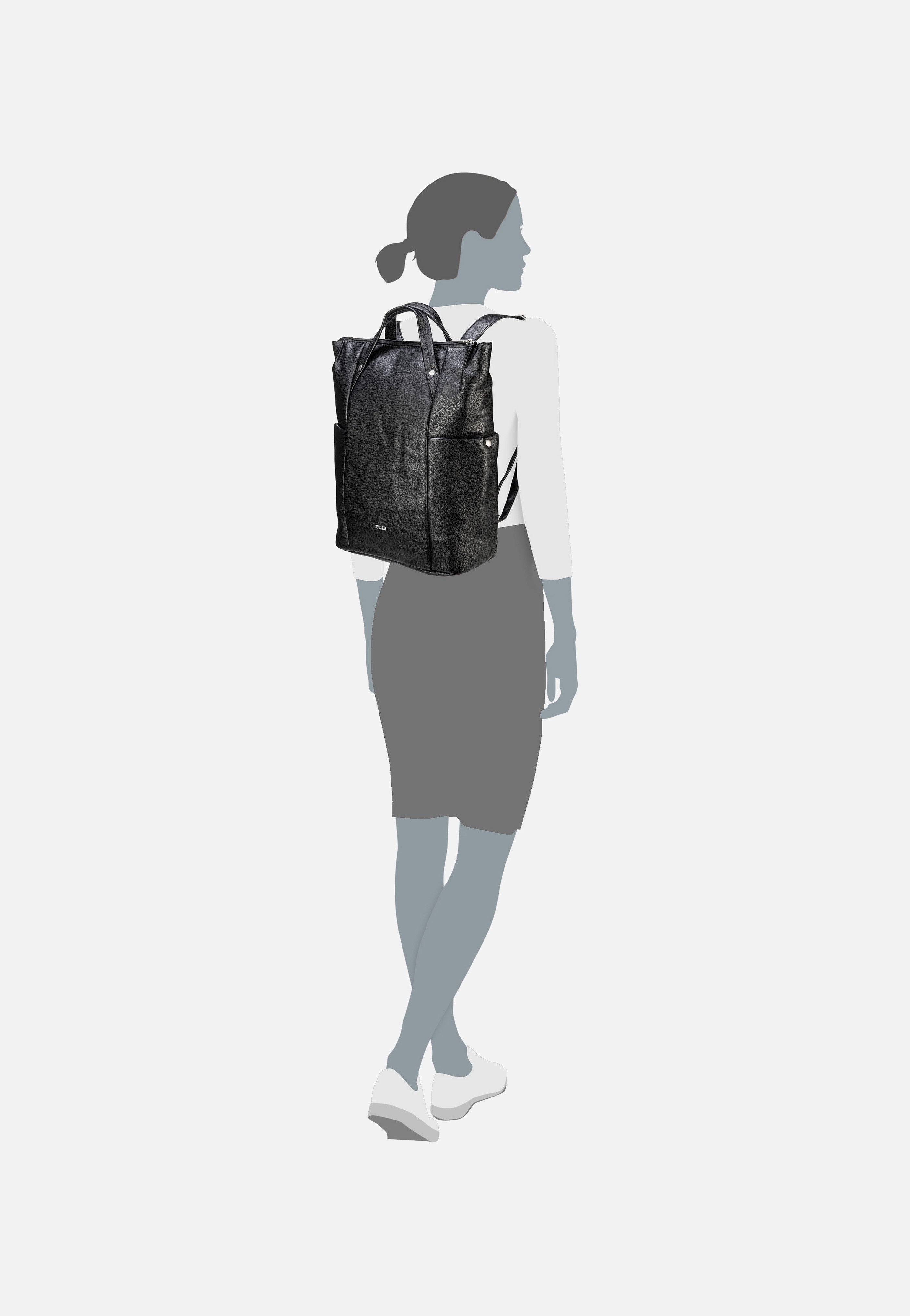 zwei - Pia PIR150 Black - Backpack | Women-Image