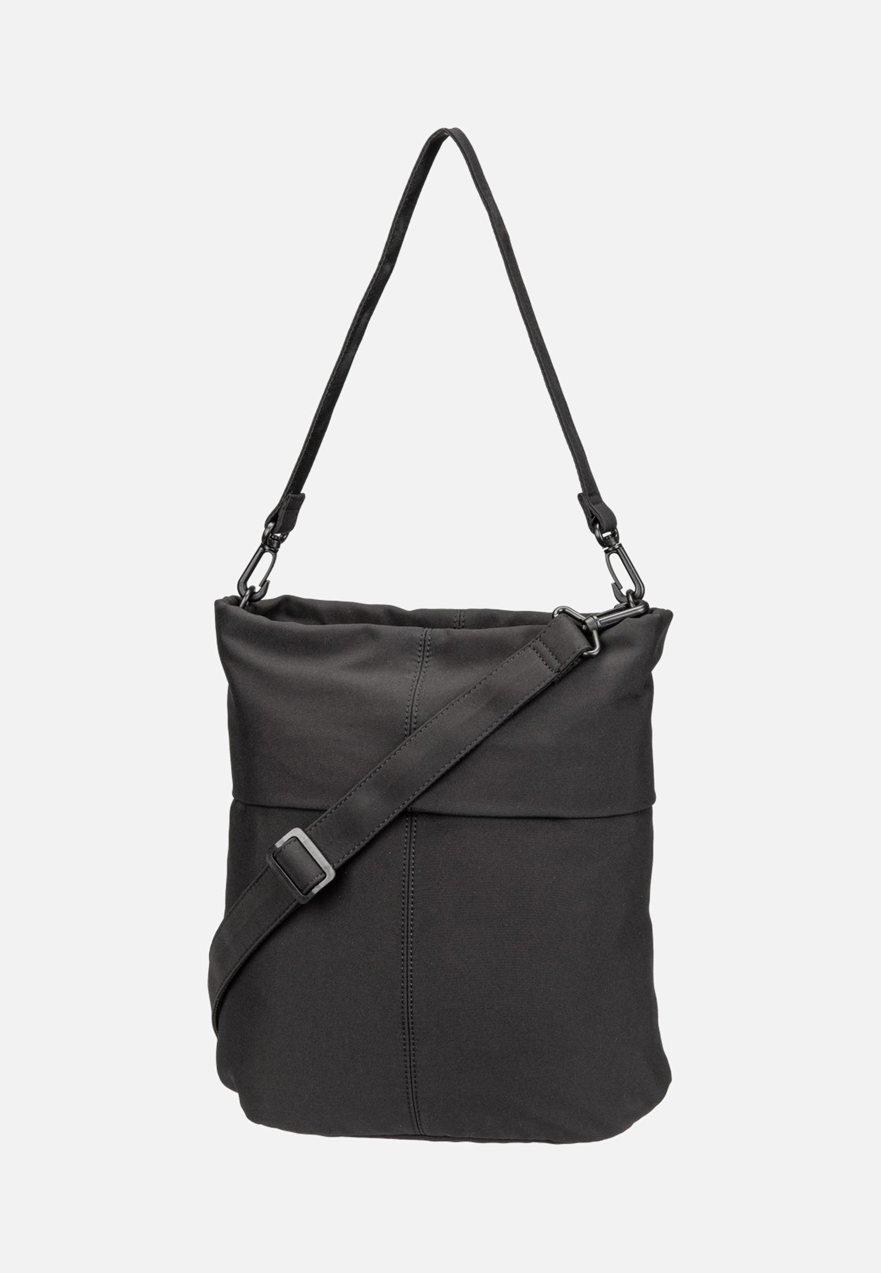 zwei Mademoiselle.Tex  MTX12 Black Hobo Bag
