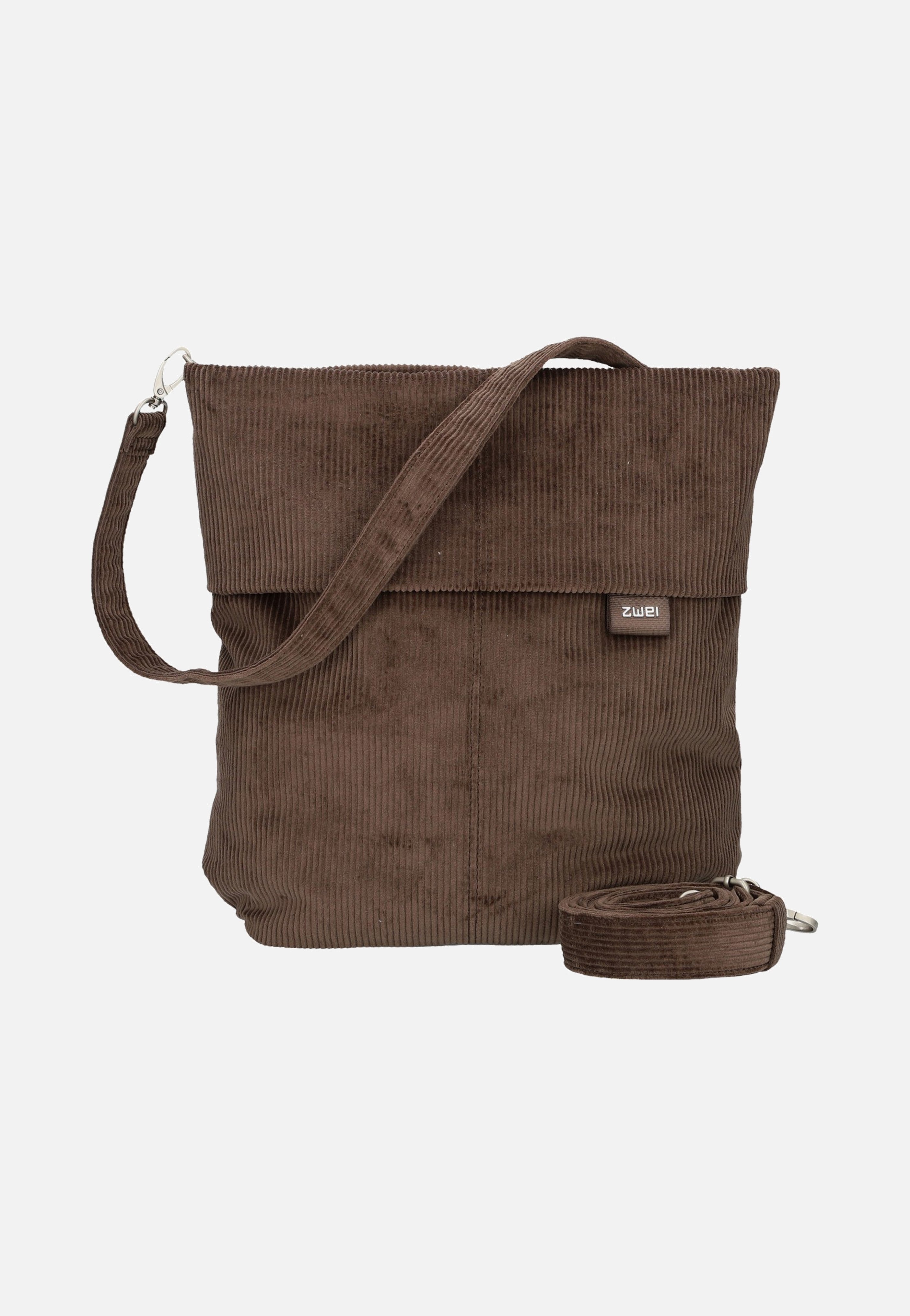 zwei Mademoiselle M12 Cord/Wood Hobo Bag