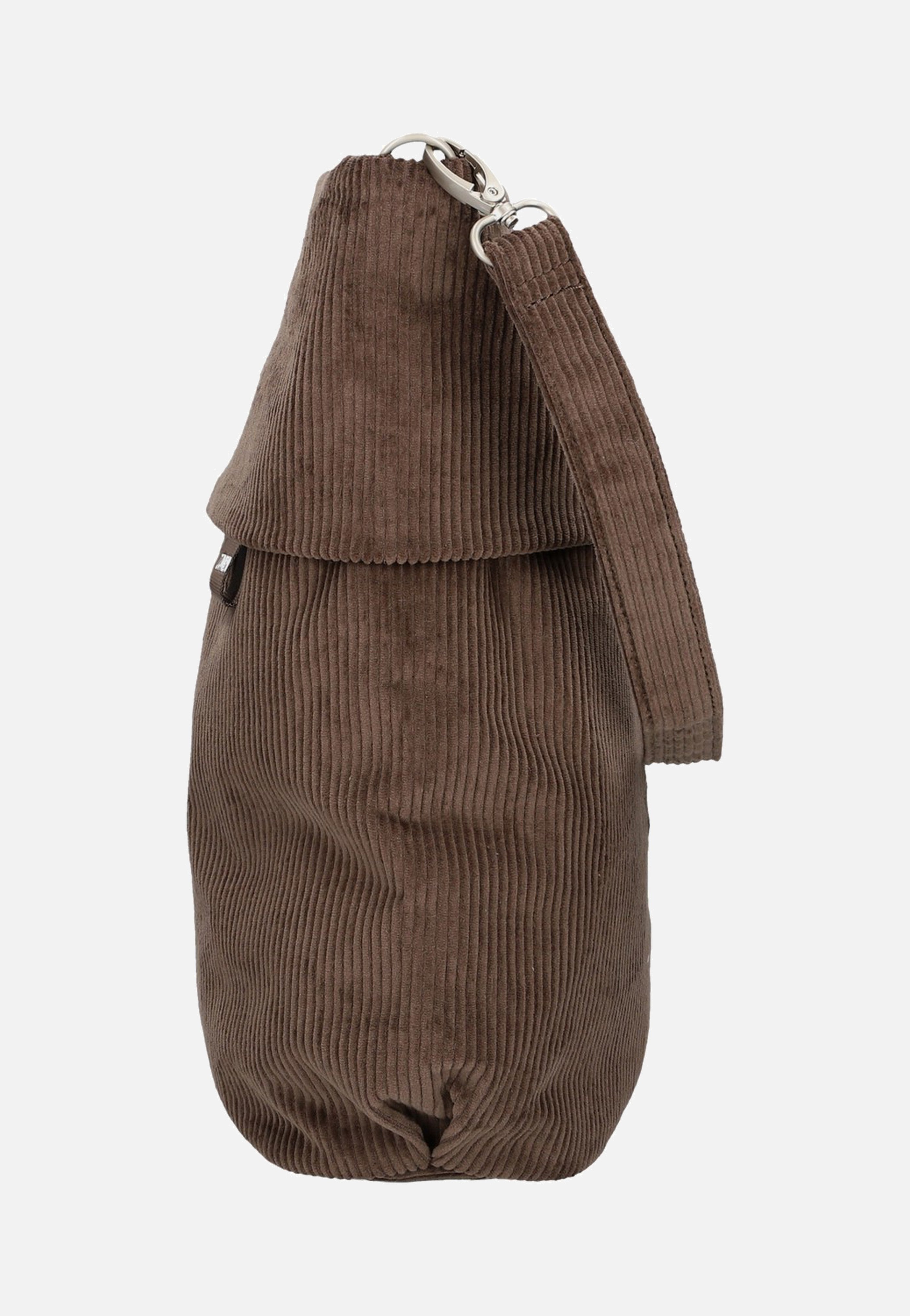 zwei Mademoiselle M12 Cord/Wood Hobo Bag