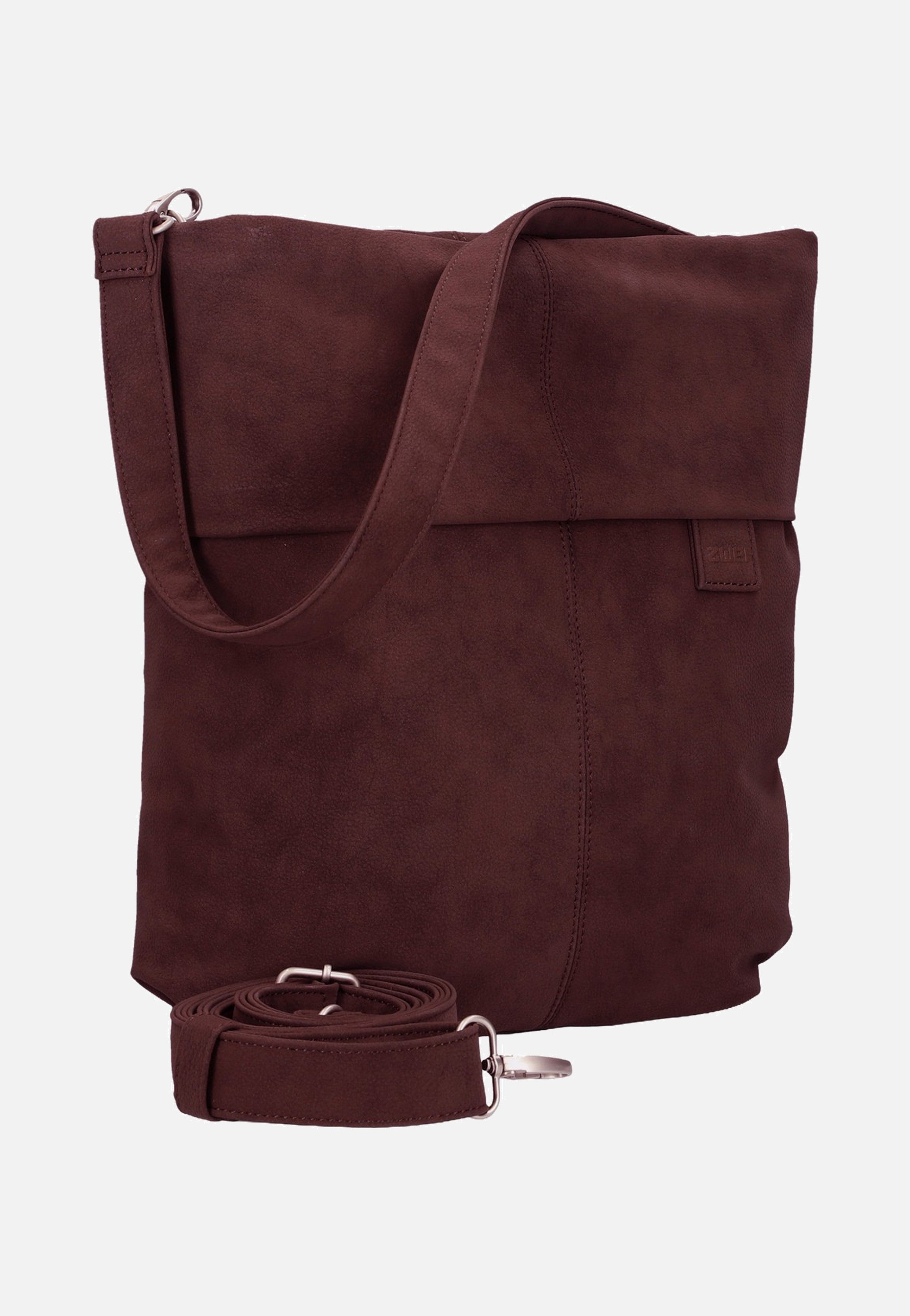 zwei Mademoiselle M12 Nubuk/Bordeaux Hobo Bag