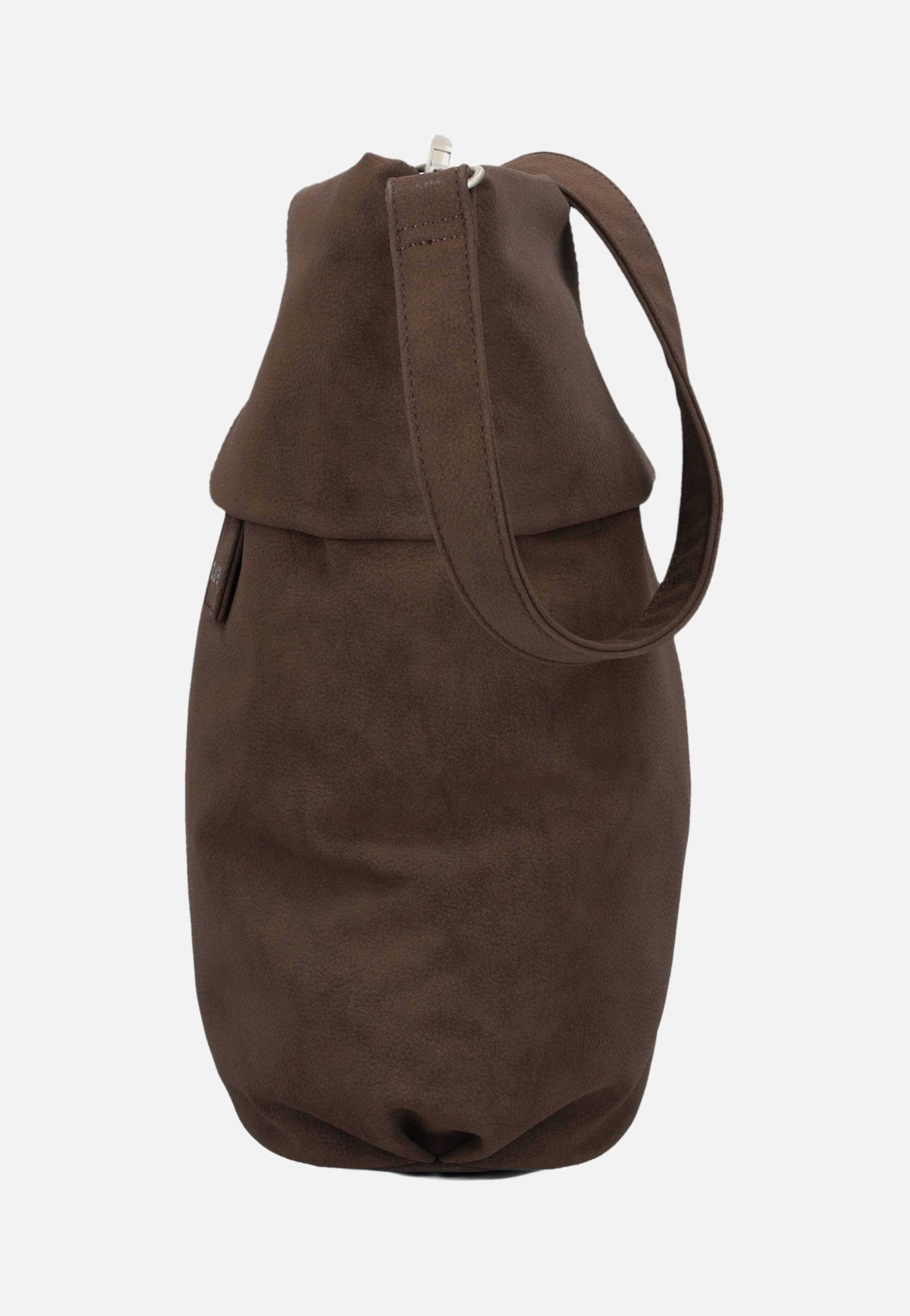 zwei - Mademoiselle M12 Nubuk/Espresso - Hobo Bag | Neutral-Image