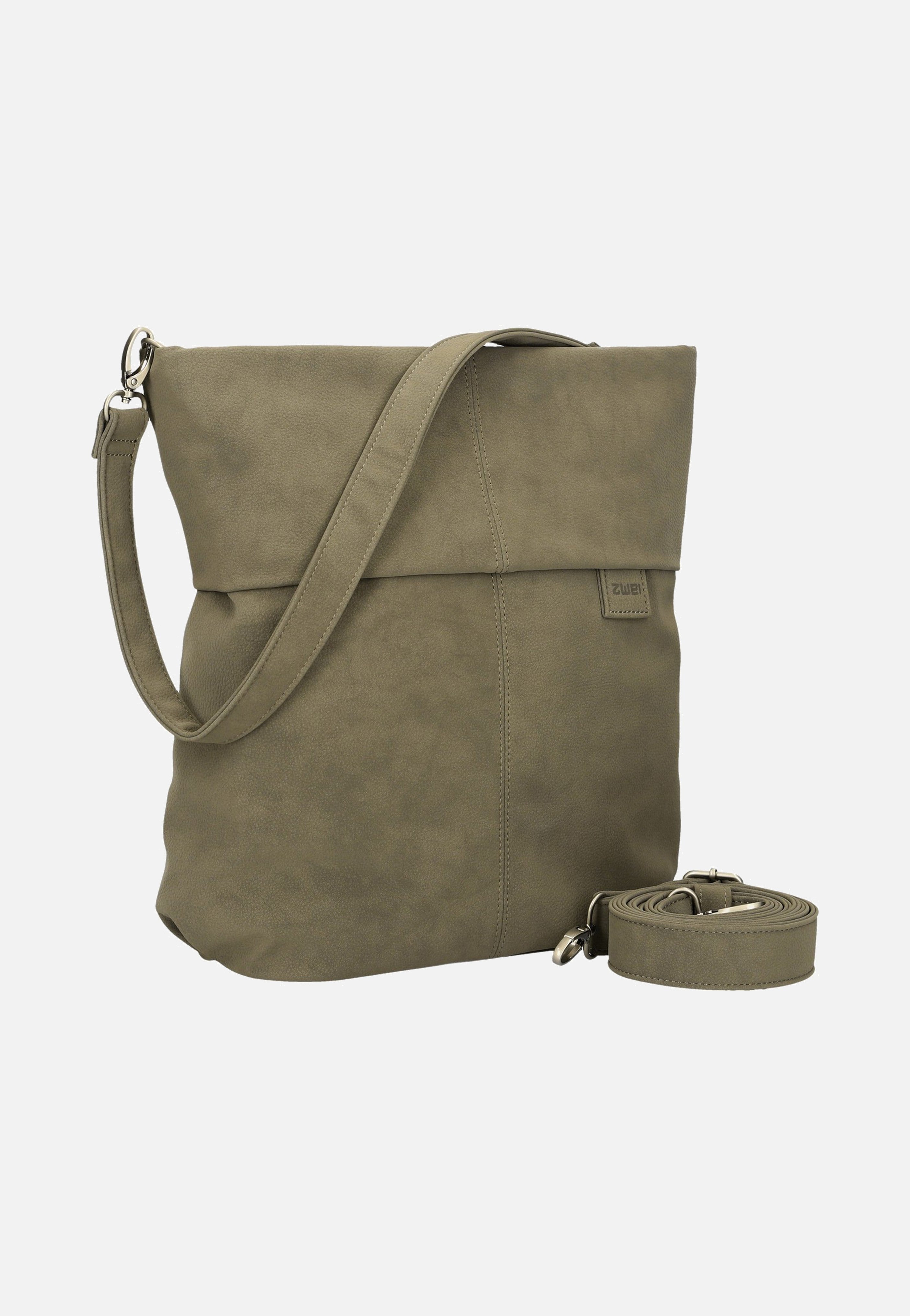 zwei Mademoiselle M12 Nubuk/Mud Hobo Bag