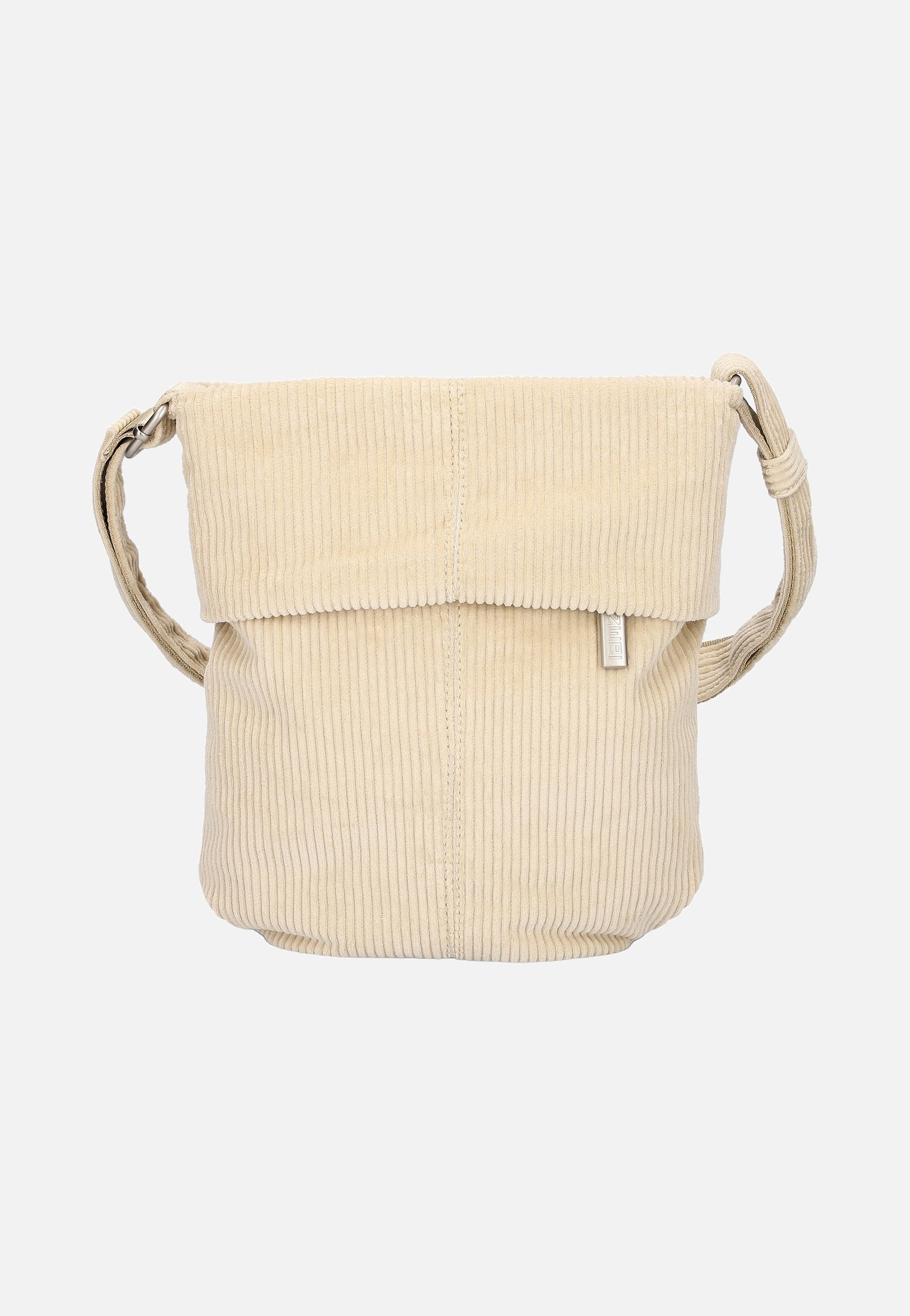 zwei Mademoiselle M45 Cord/Creme Umhängetasche