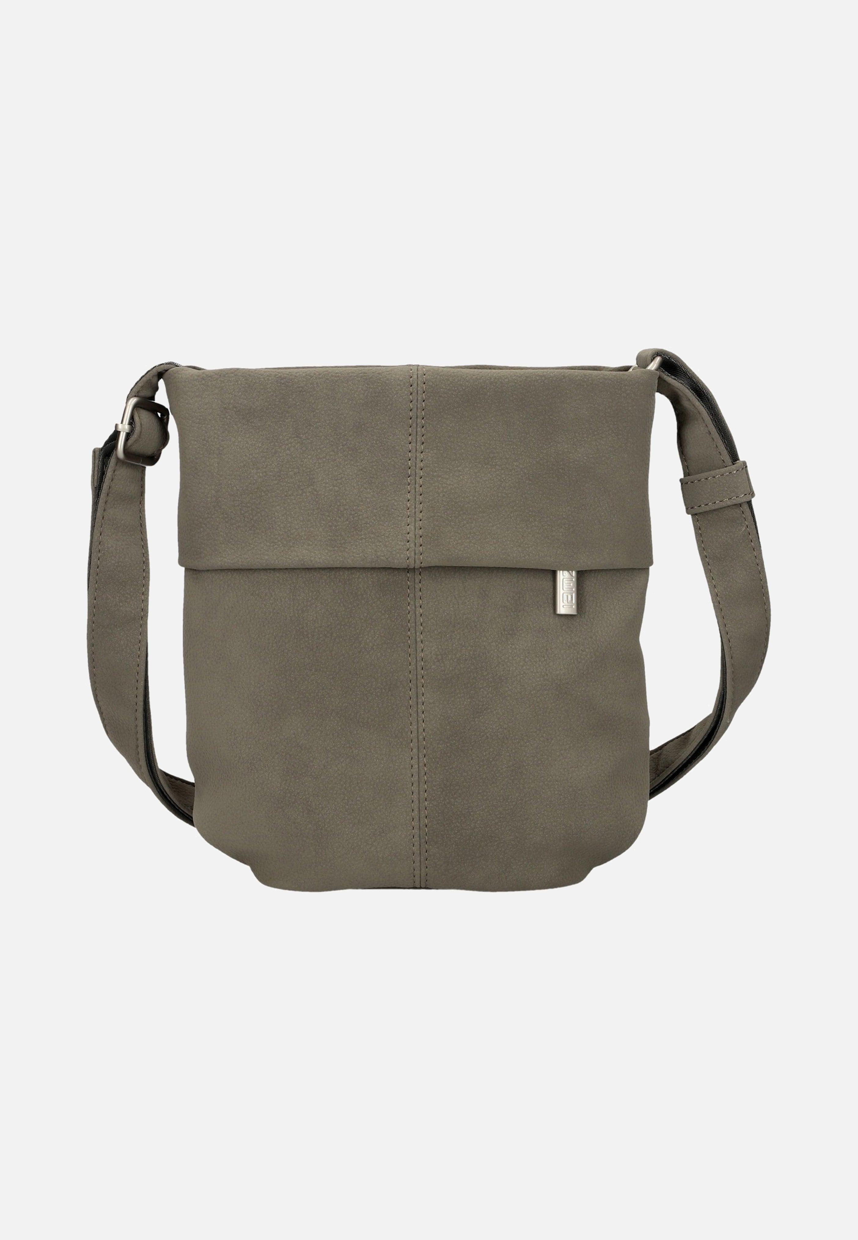 zwei Mademoiselle M45 Nubuk/Mud Crossbody Bag