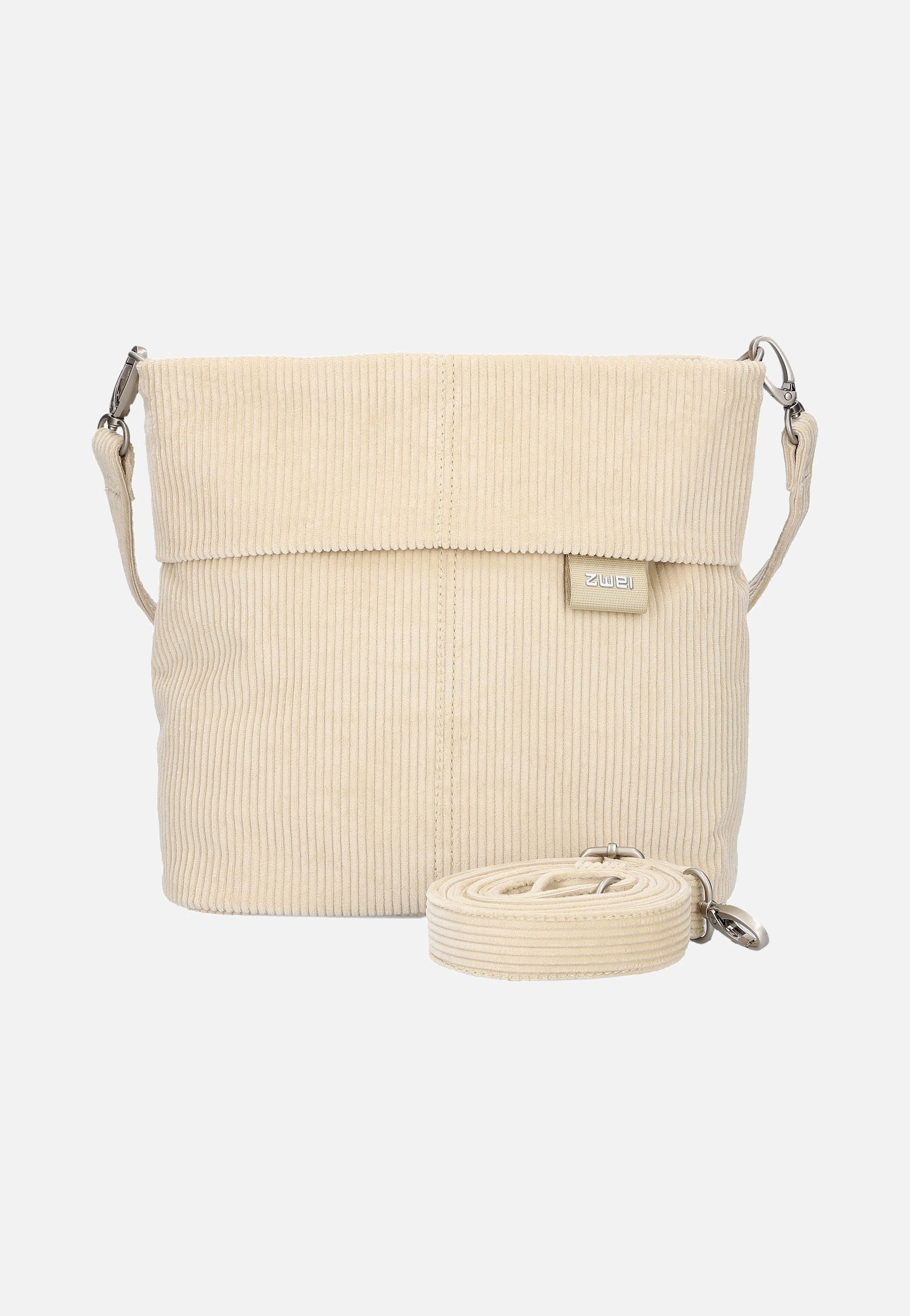 zwei Mademoiselle M8 Cord/Creme Beuteltasche