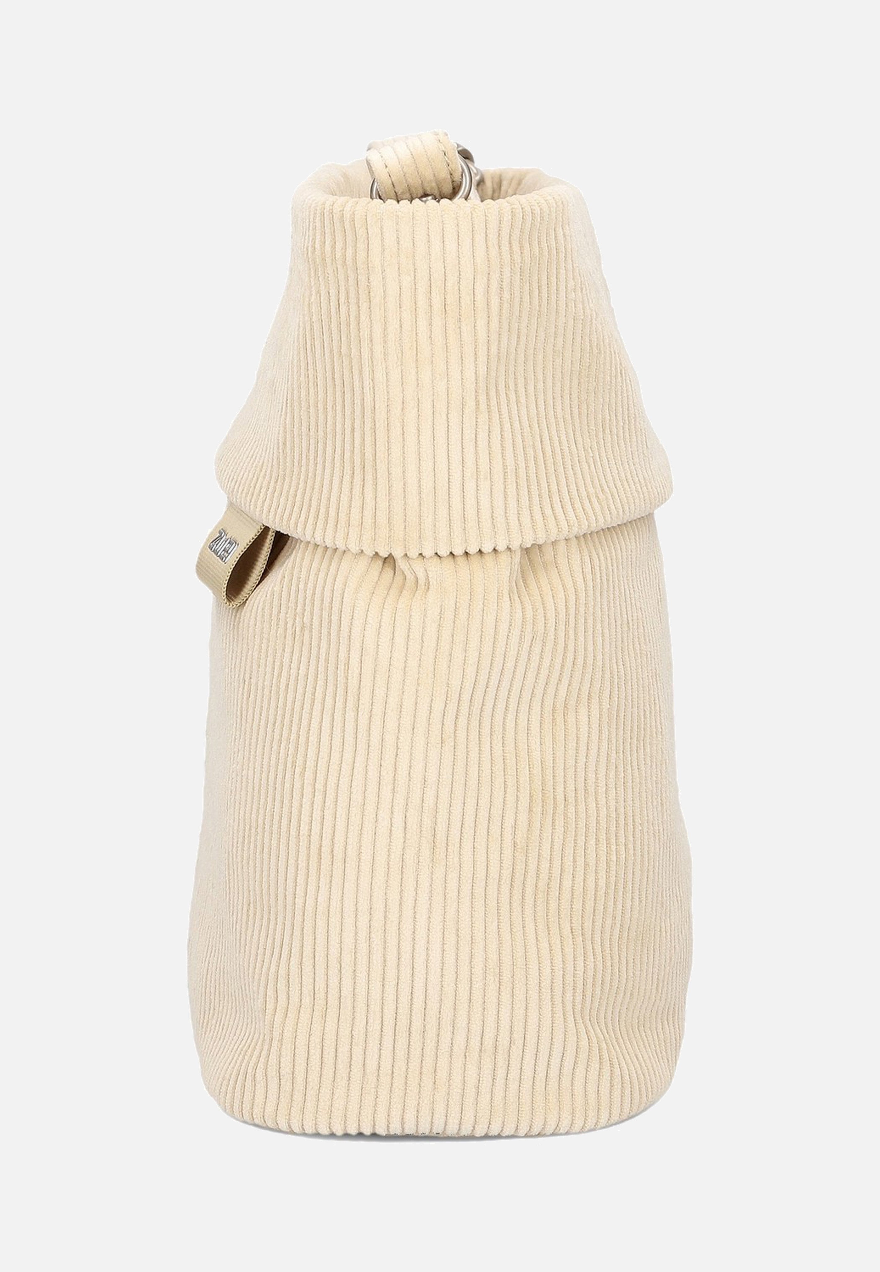 zwei Mademoiselle M8 Cord/Creme Beuteltasche