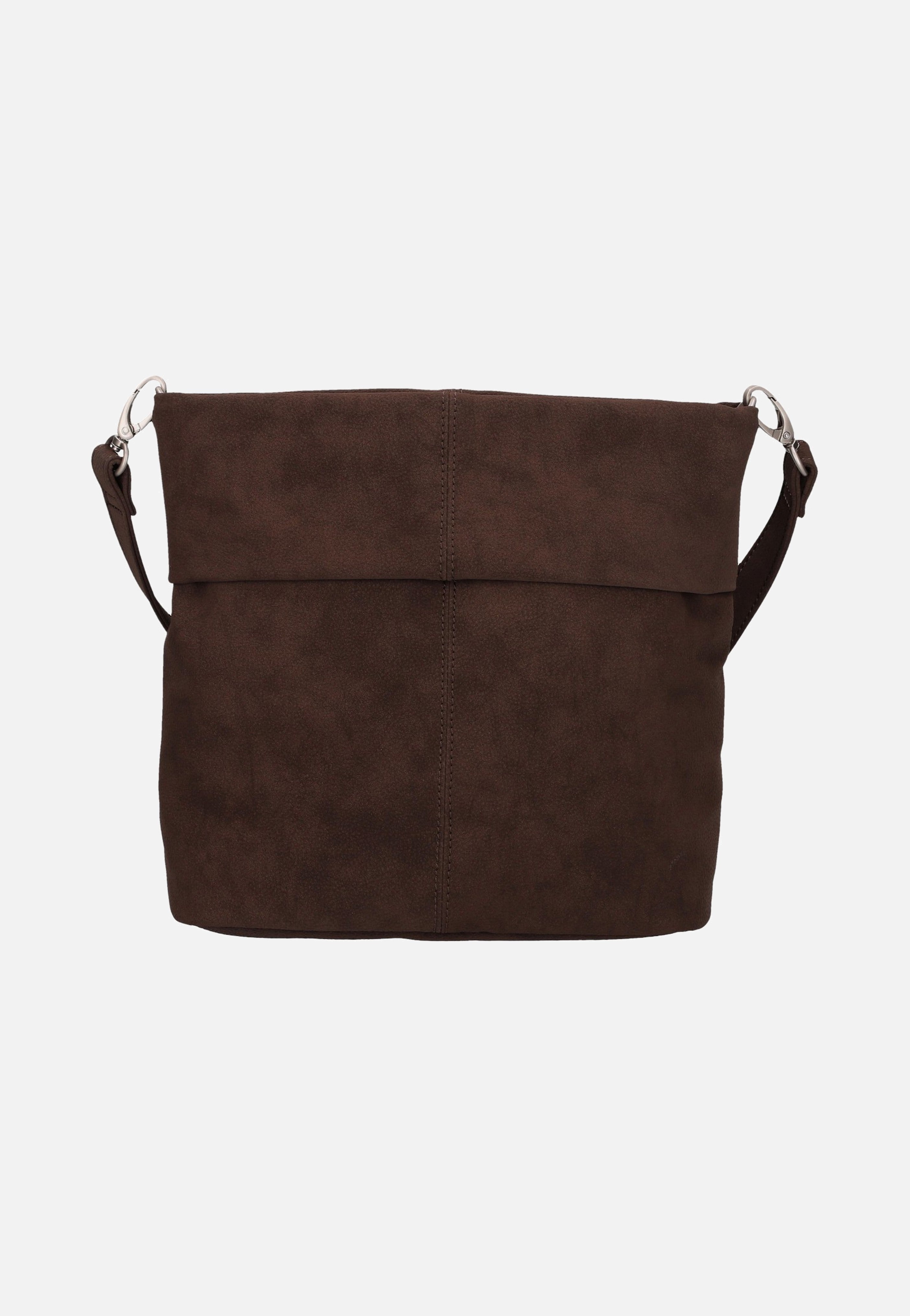 zwei Mademoiselle M8 Nubuk/Espresso Beuteltasche