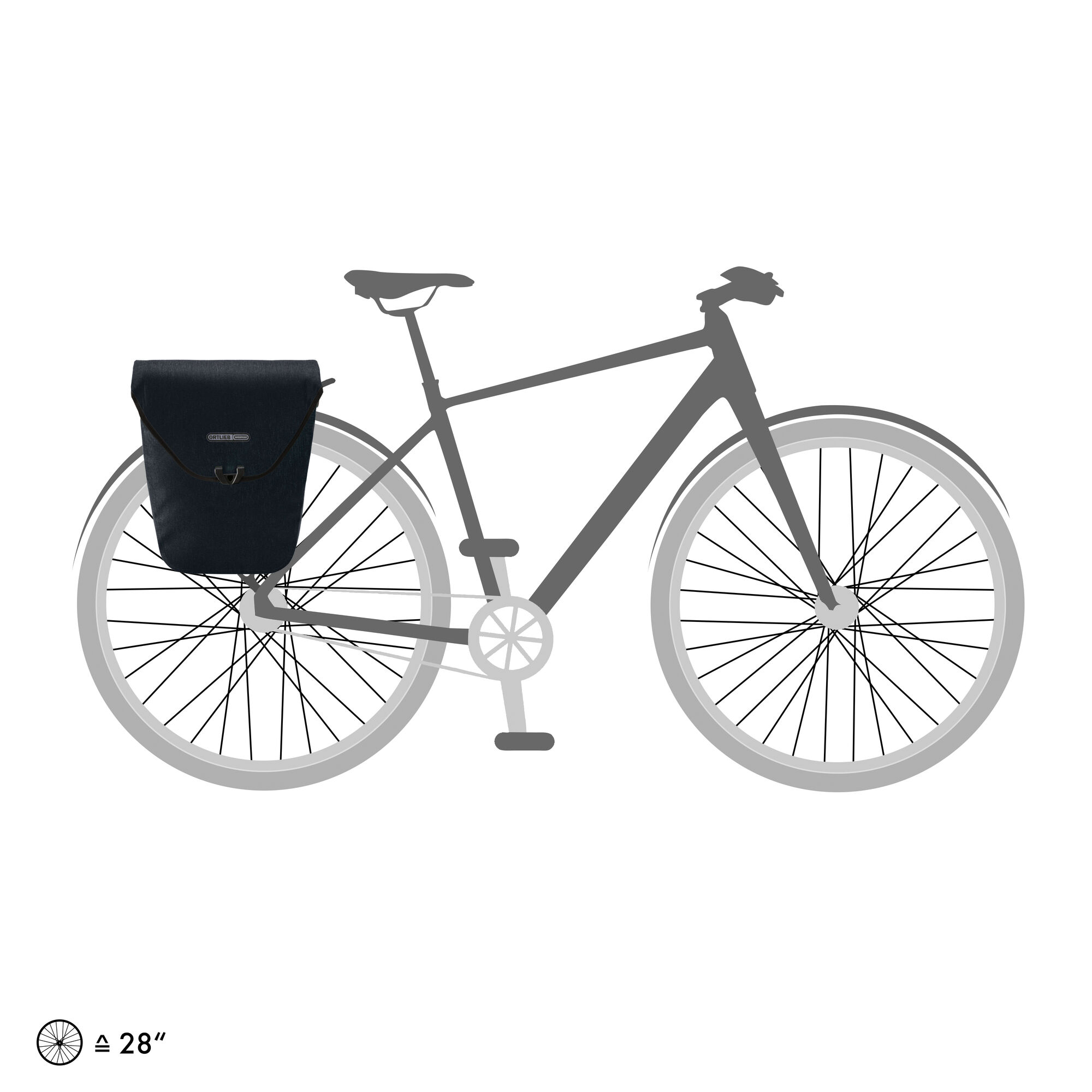 ORTLIEB  Velo-Shopper - Fahrradtasche - Schwarz (Ebony)